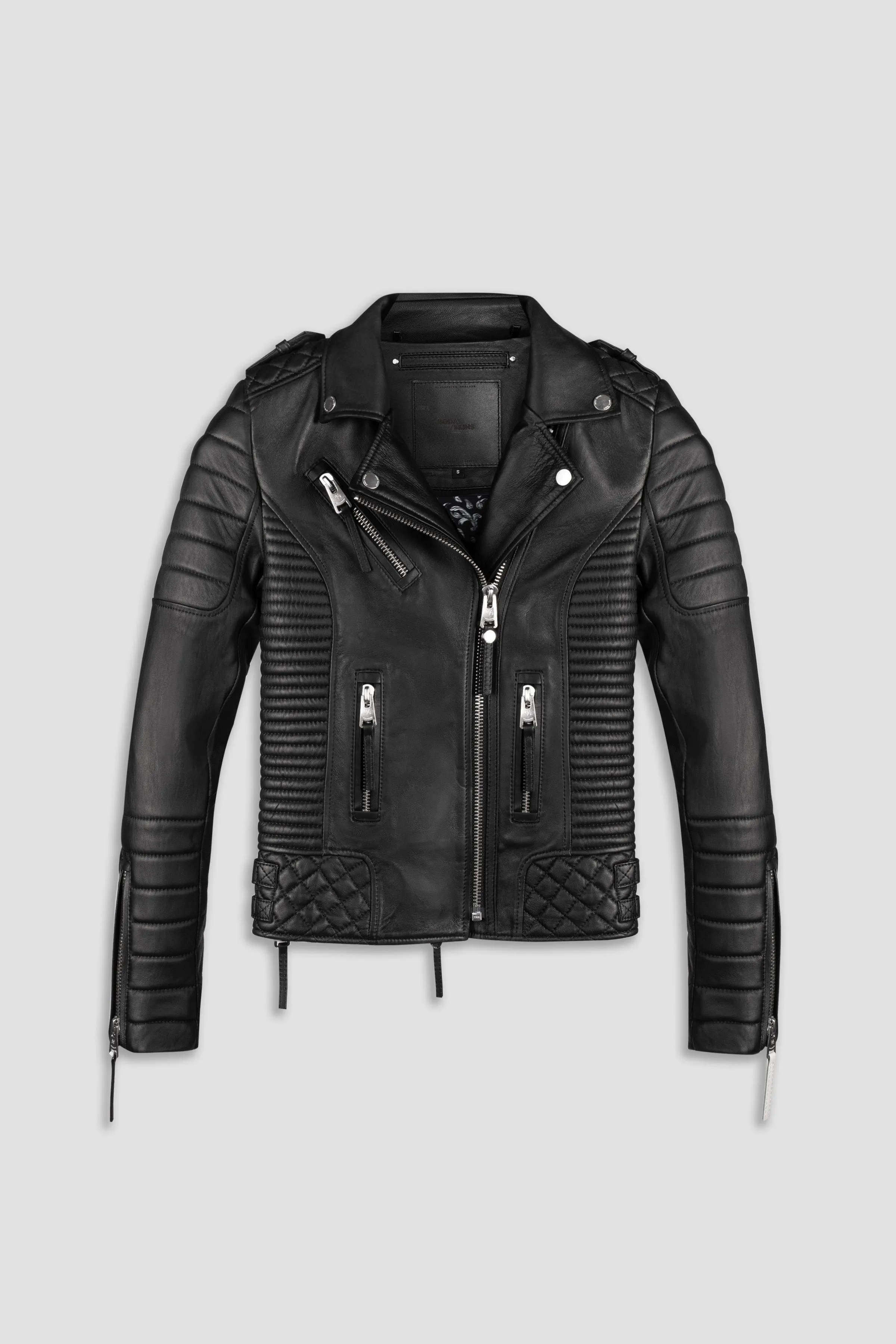 Kay Michaels: Paisley Leather Jacket (Woman) sold by Boda Skins