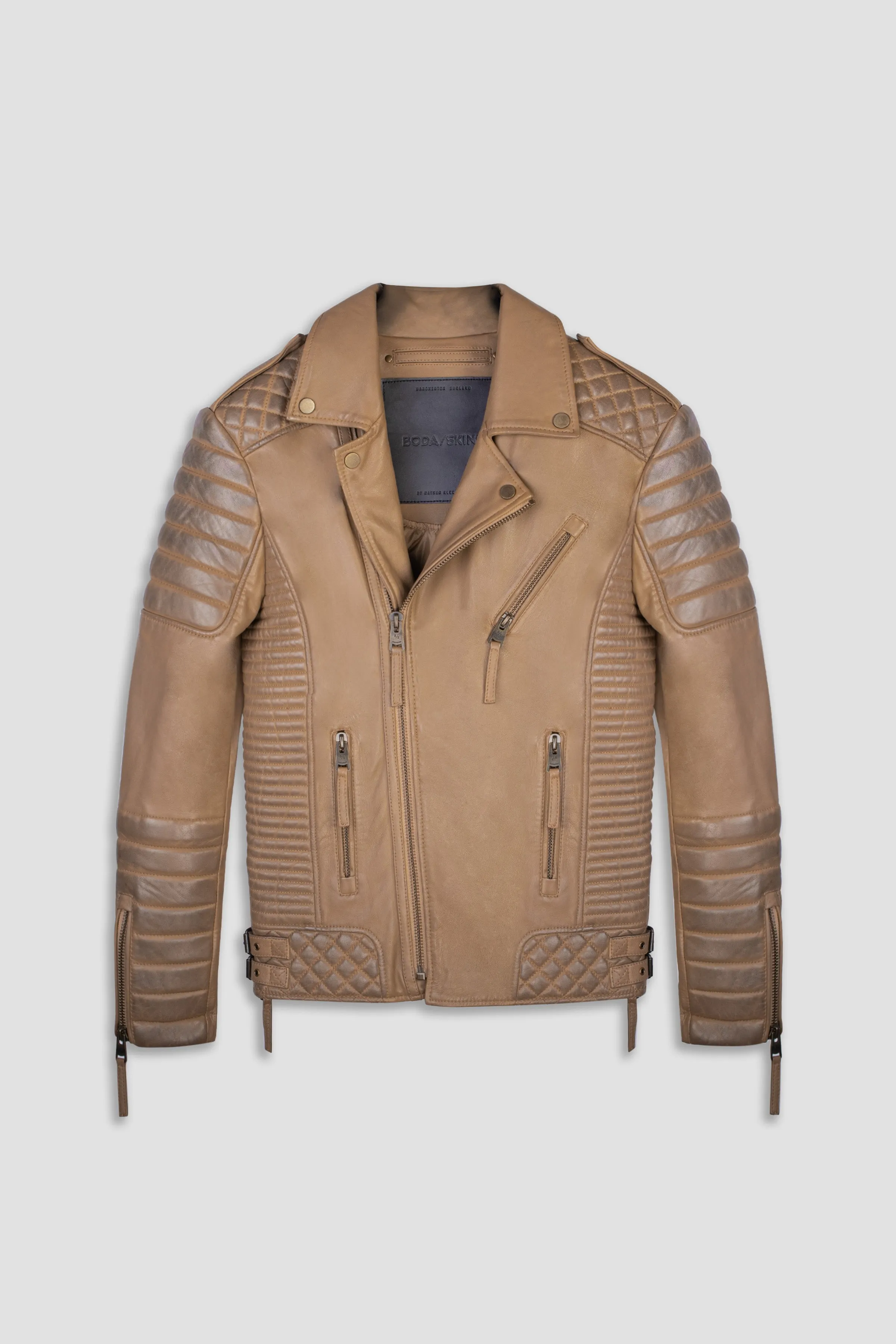 Kay Michaels 2.0 Tall: Desert Leather Jacket (Man) sold by Boda Skins