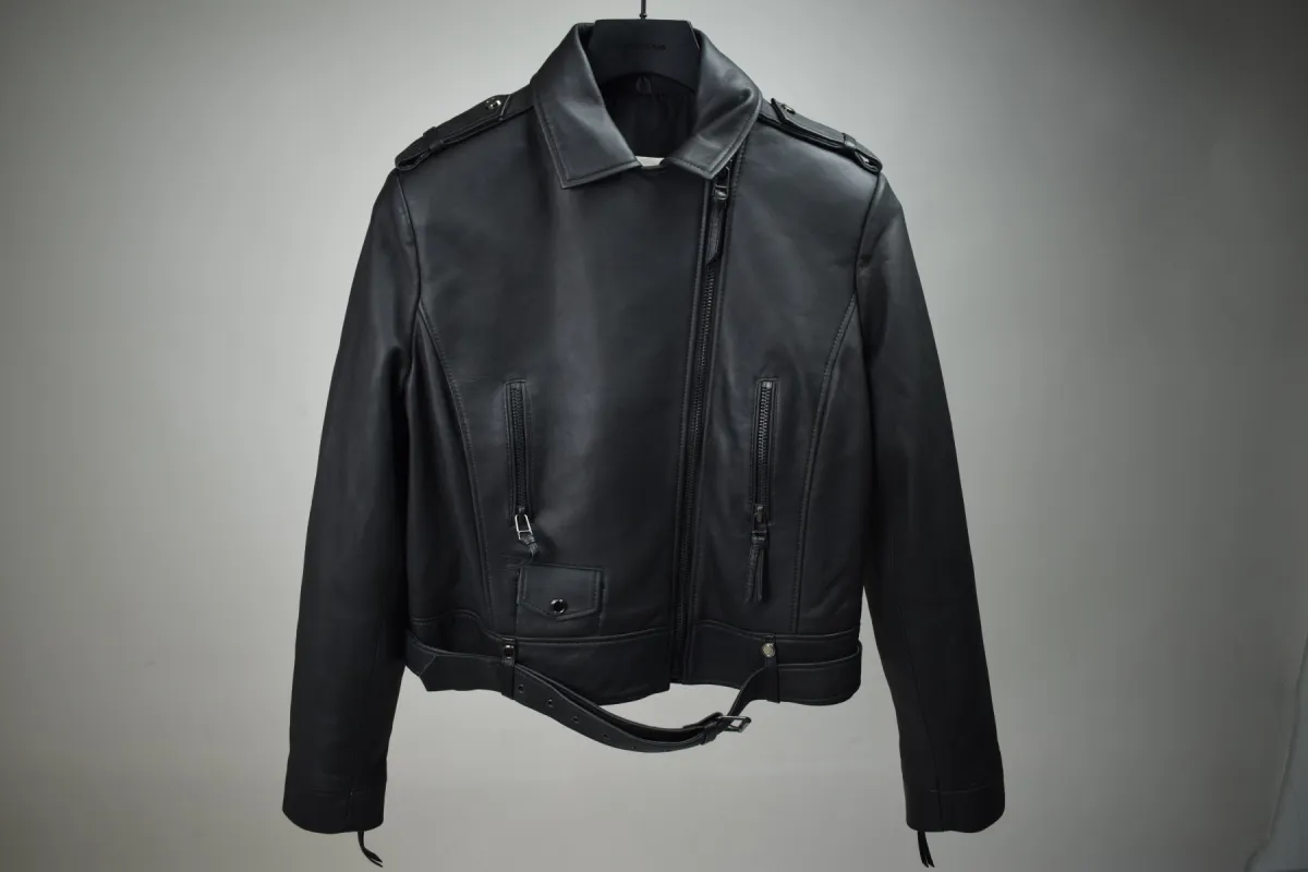 SF129 CLASSIC BIKER V1: BLACK HARDWARE (WOMEN'S) sold by Boda Skins