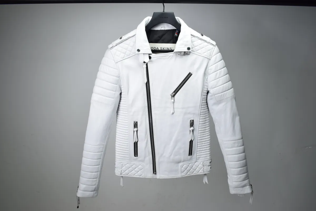 SM022 / Kay Michaels 2.0 White : Black Hardware (MEN'S) sold by Boda Skins