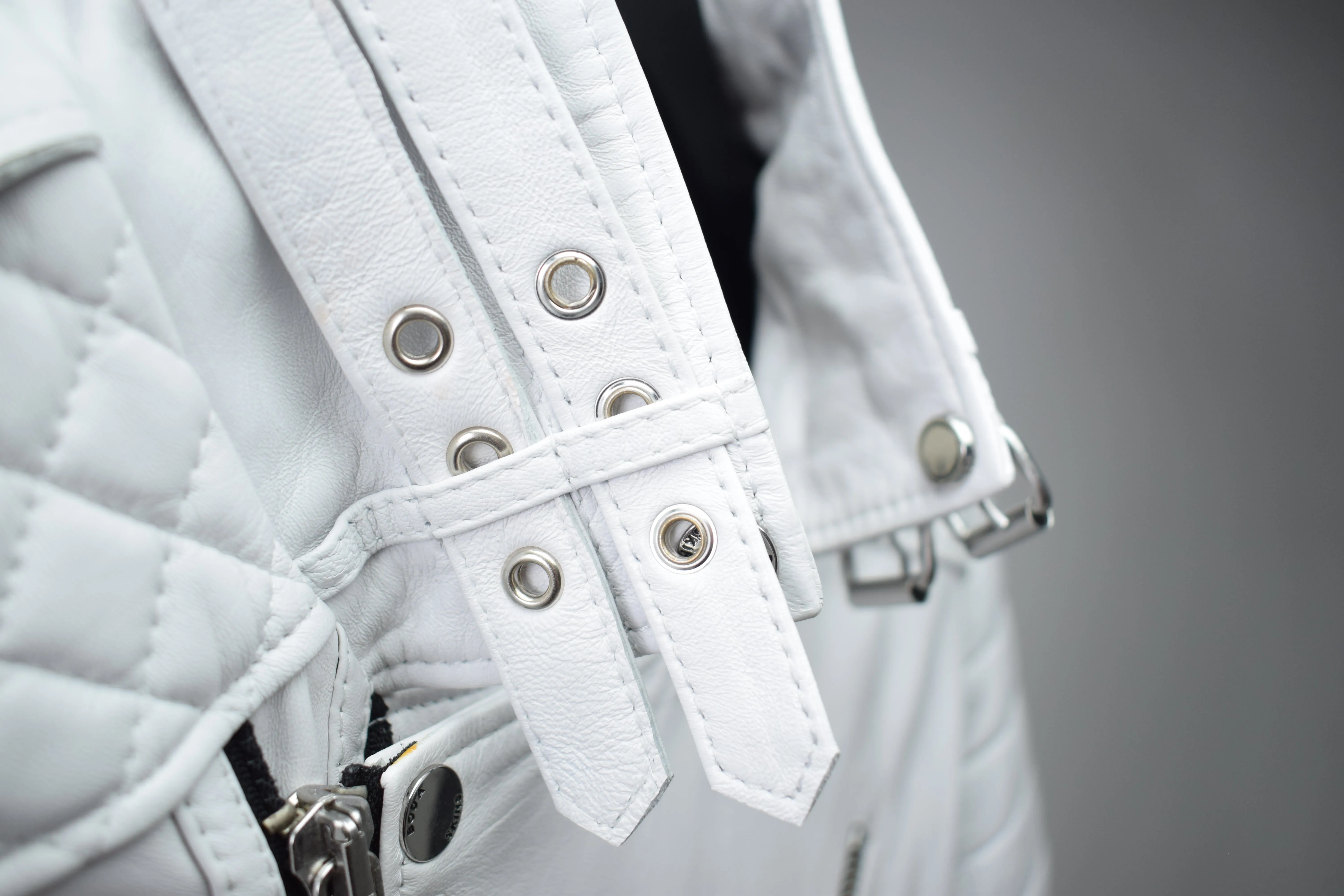 SM022 / Kay Michaels 2.0 White : Black Hardware (MEN'S) sold by Boda Skins product image thumbnail 4