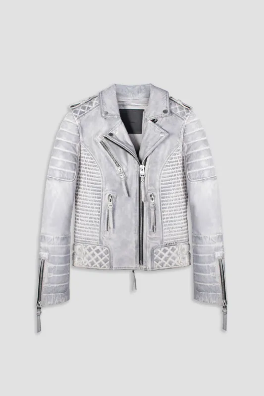 Kay Michaels: Iced Leather Jacket (Woman) sold by Boda Skins