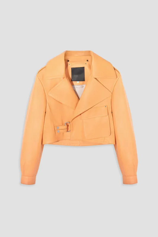 Cropped Blouson: Daybreak Leather Jacket sold by Boda Skins
