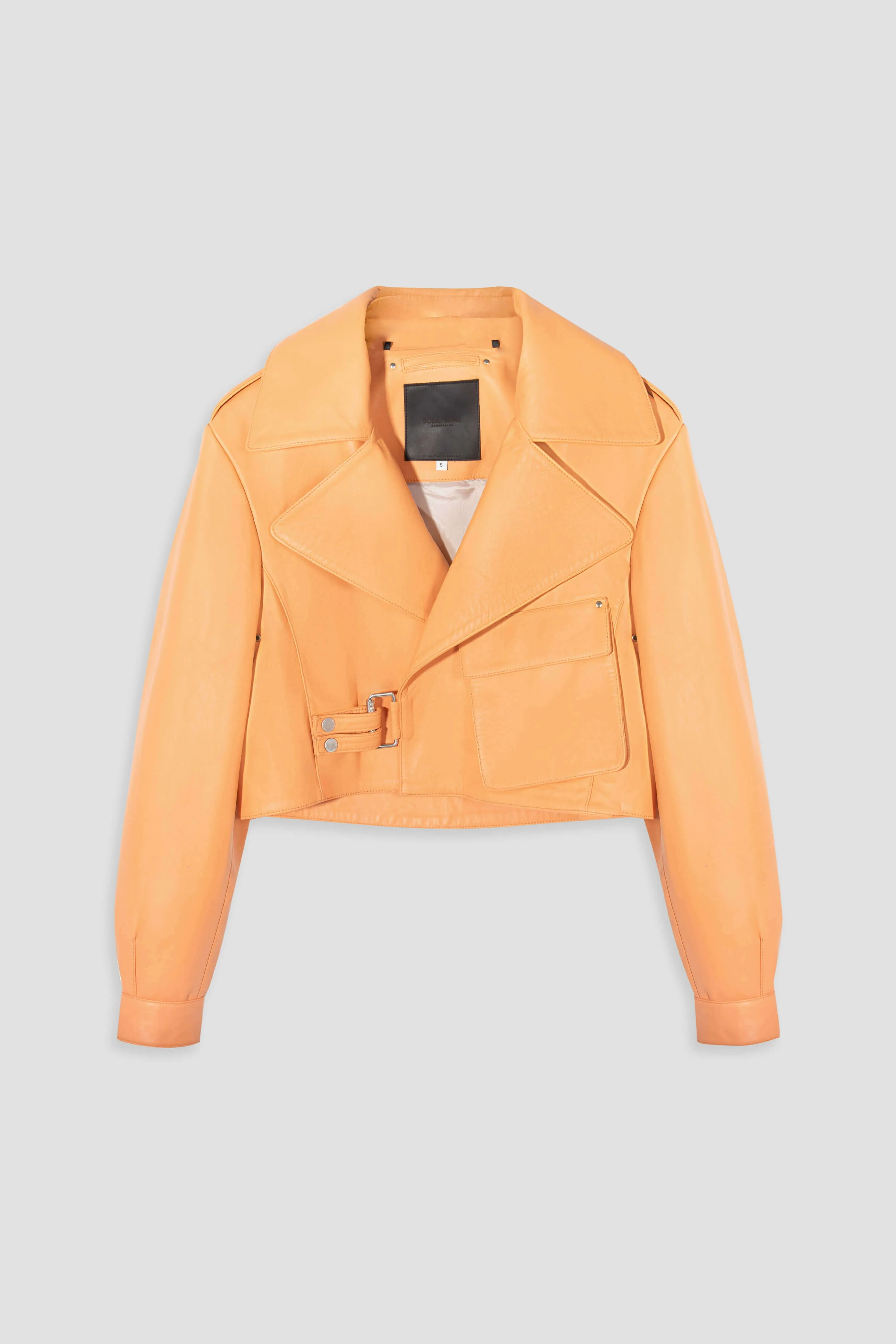 Cropped Blouson: Daybreak Leather Jacket sold by Boda Skins
