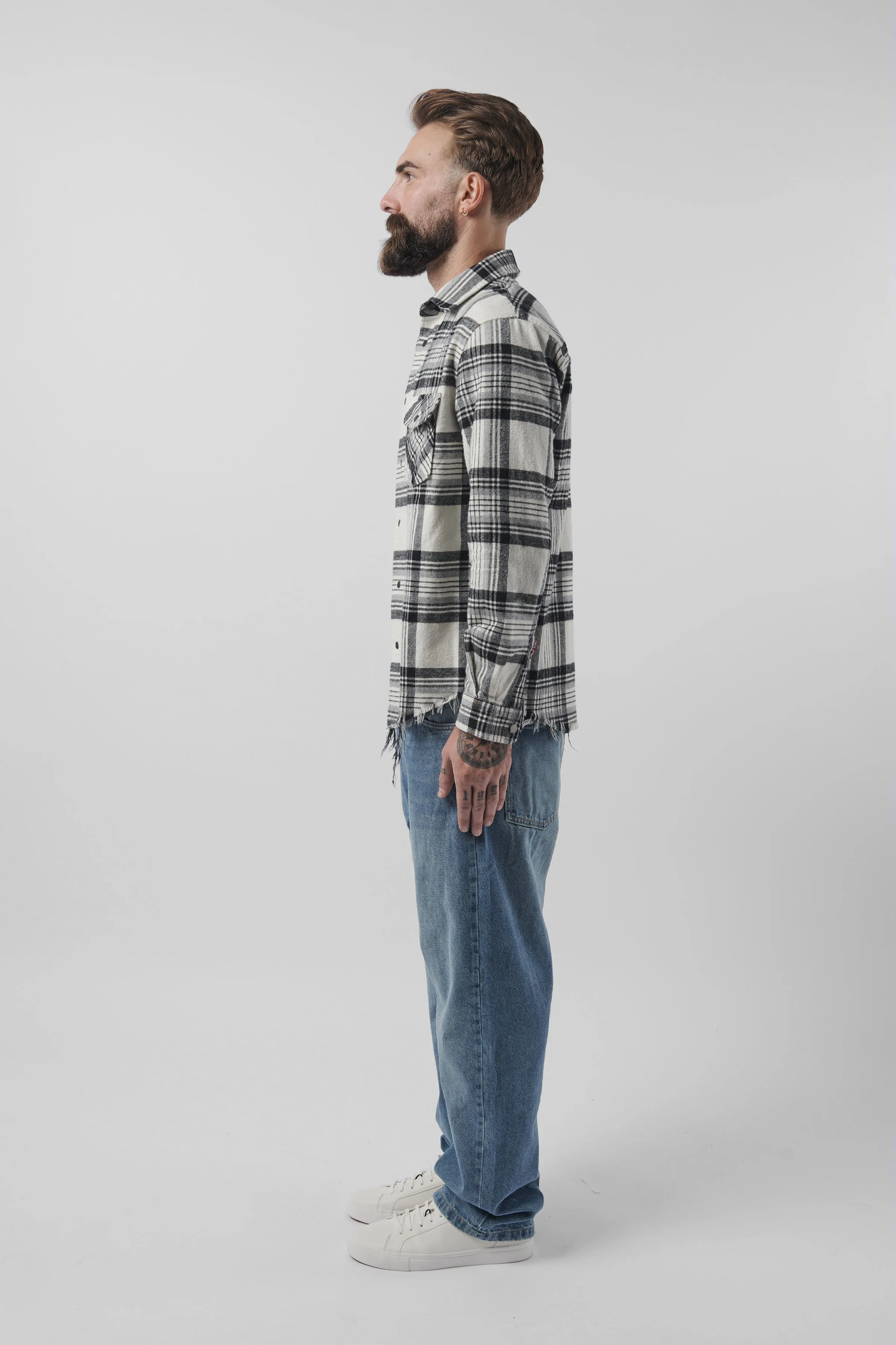 BODA Checked Cotton Overshirt sold by Boda Skins product image thumbnail 4