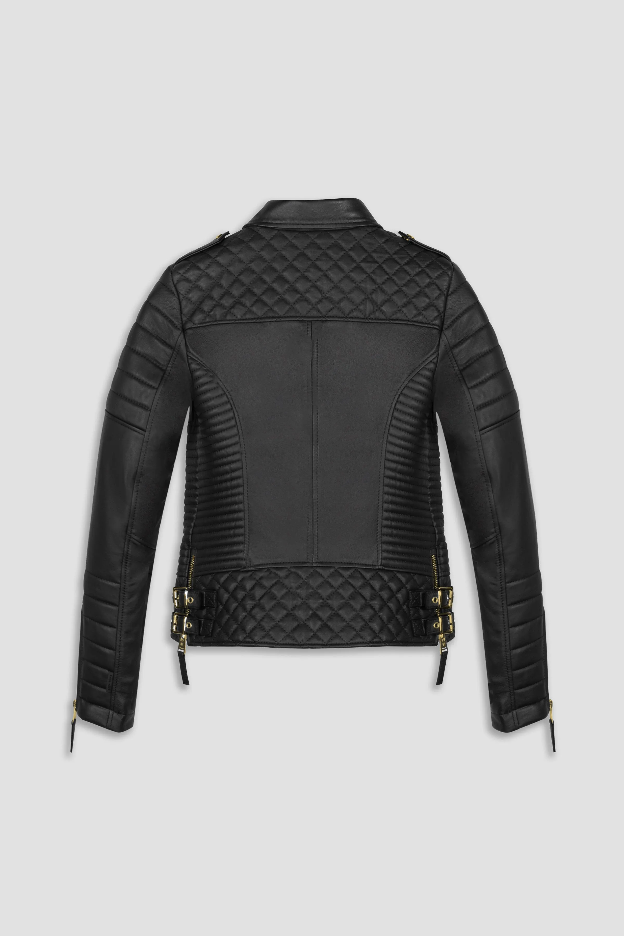 Kay Michaels 3.0 Gold Hardware Leather Jacket (Woman) sold by Boda Skins product image thumbnail 2