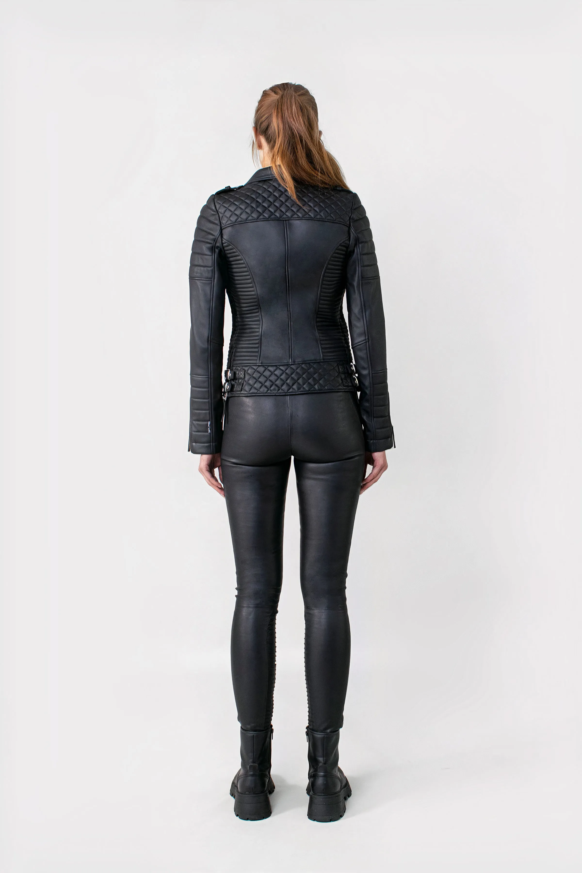 Kay Michaels 3.0 Gold Hardware Leather Jacket (Woman) sold by Boda Skins product image thumbnail 5