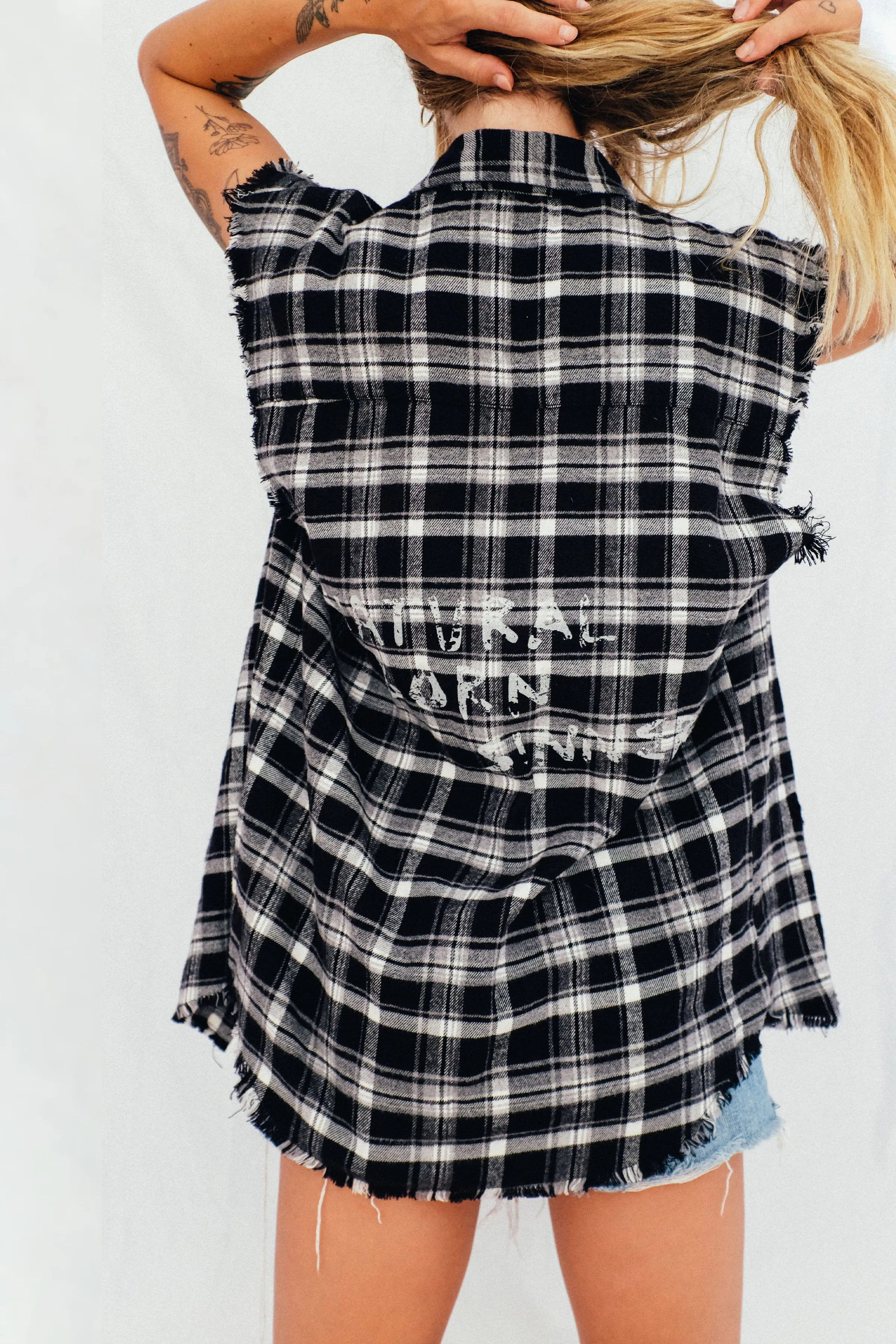 NATURAL BORN SINNER SLEEVELESS SHIRT sold by Boda Skins product image thumbnail 4