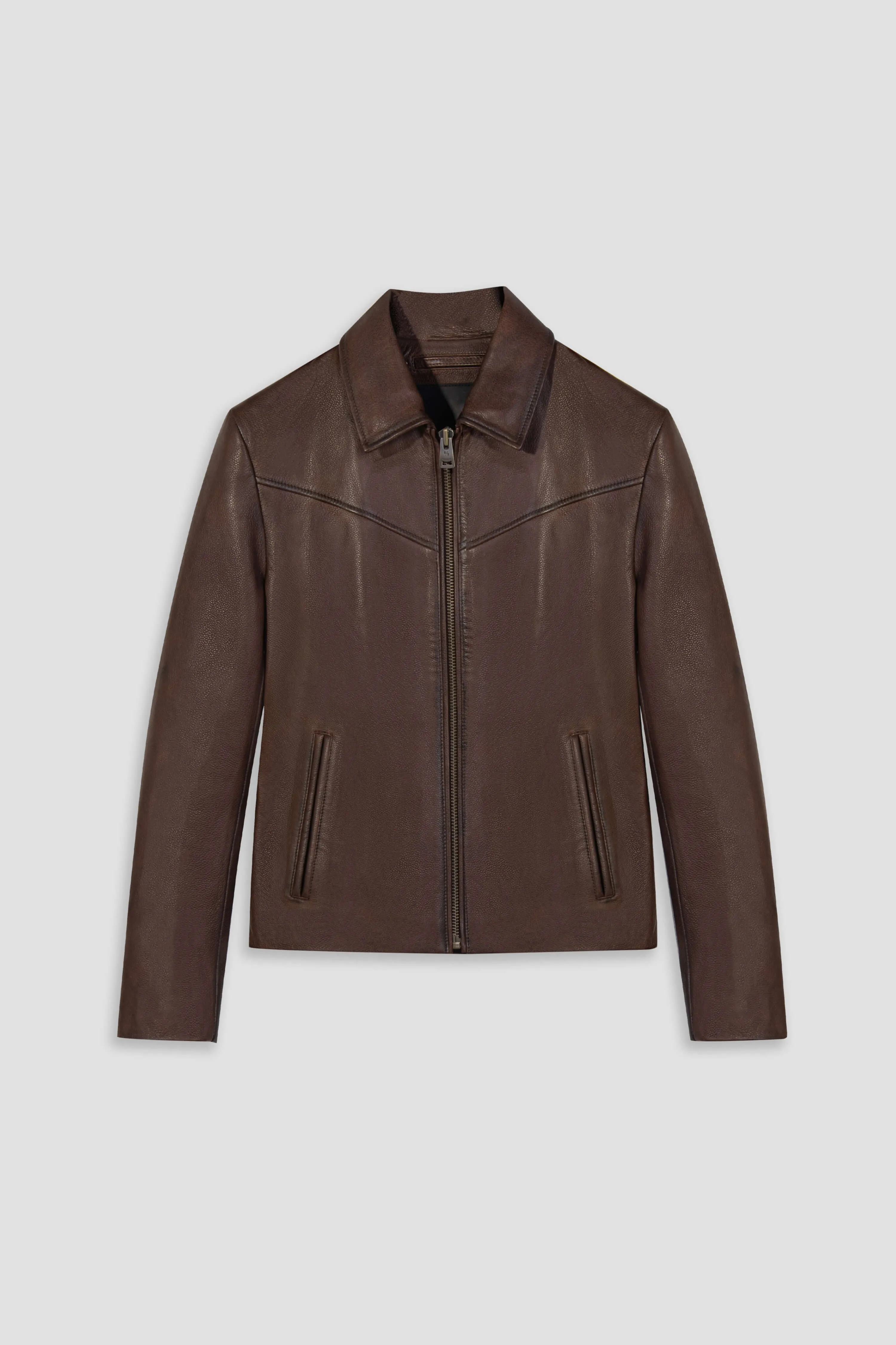 Hendrix: Vintage Brown Leather Jacket (Man) sold by Boda Skins
