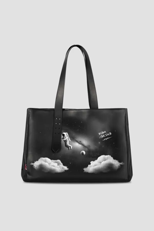 Leather Tote Bag: SPACEMAN sold by Boda Skins