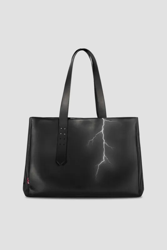 Leather Tote Bag: LIGHTNING sold by Boda Skins
