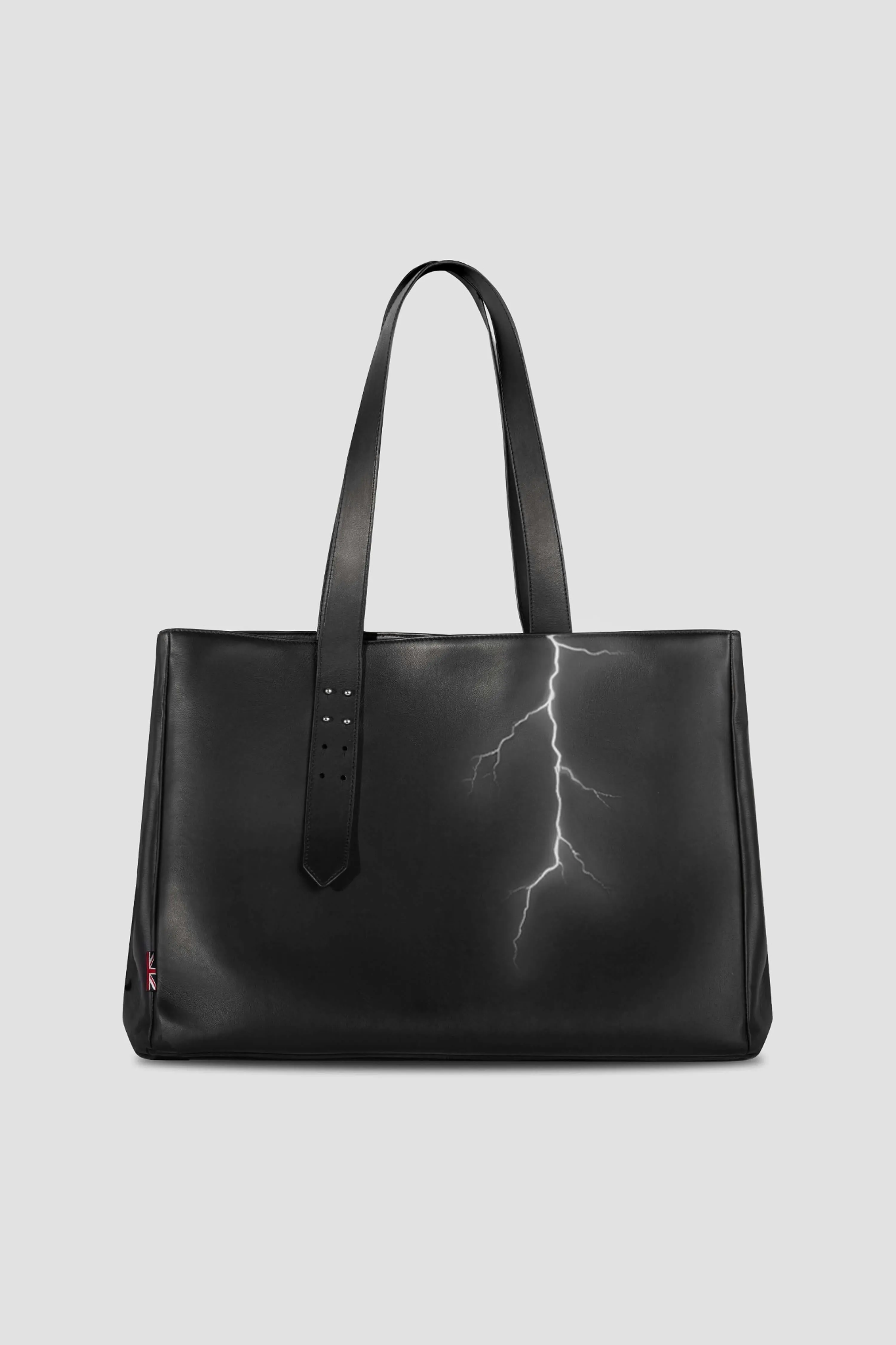 Leather Tote Bag: LIGHTNING sold by Boda Skins