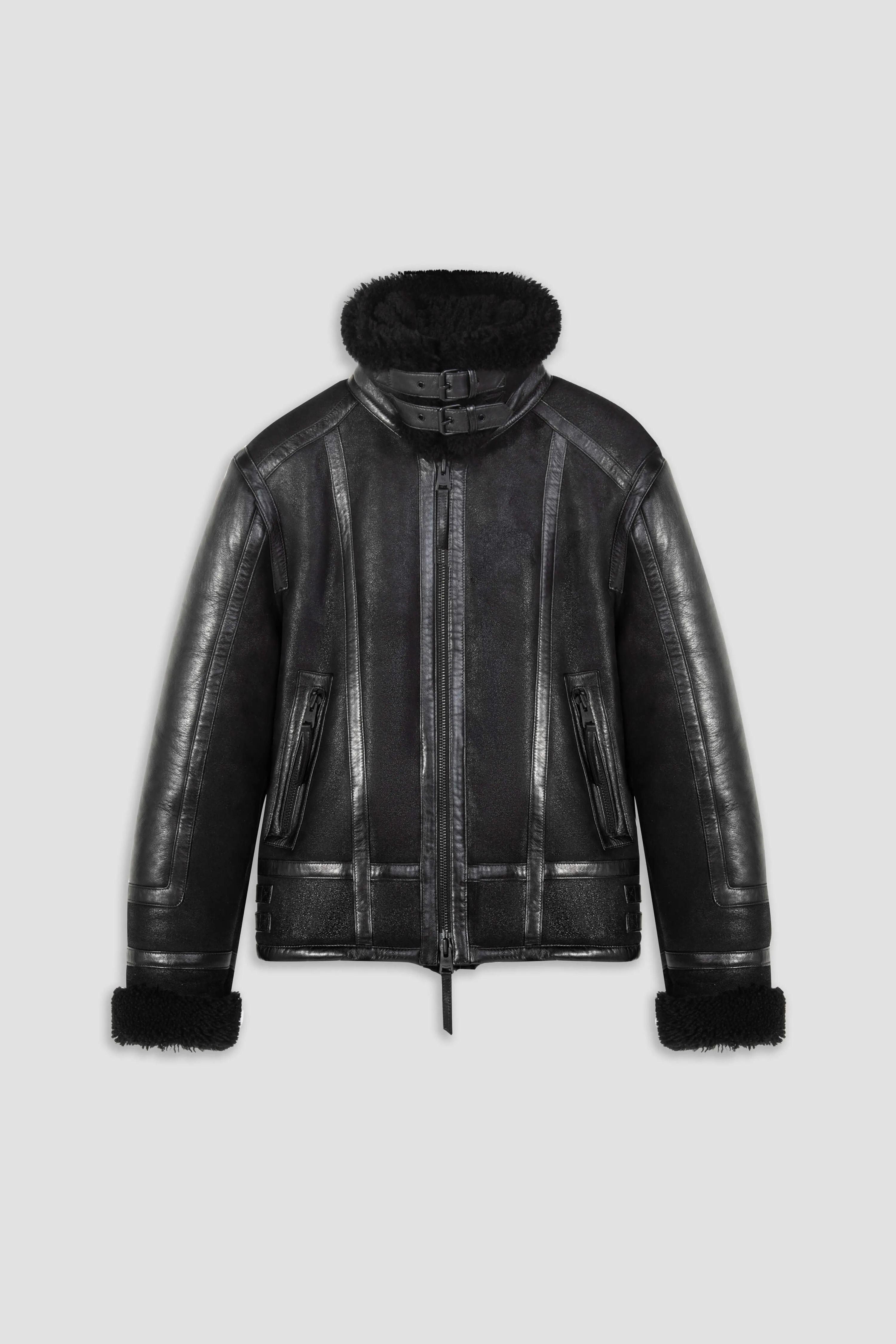 Bronx: Noir Shearling Jacket (Man) sold by Boda Skins product image thumbnail 3