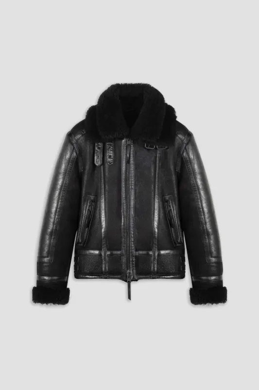 Bronx: Noir Shearling Jacket (Man) sold by Boda Skins