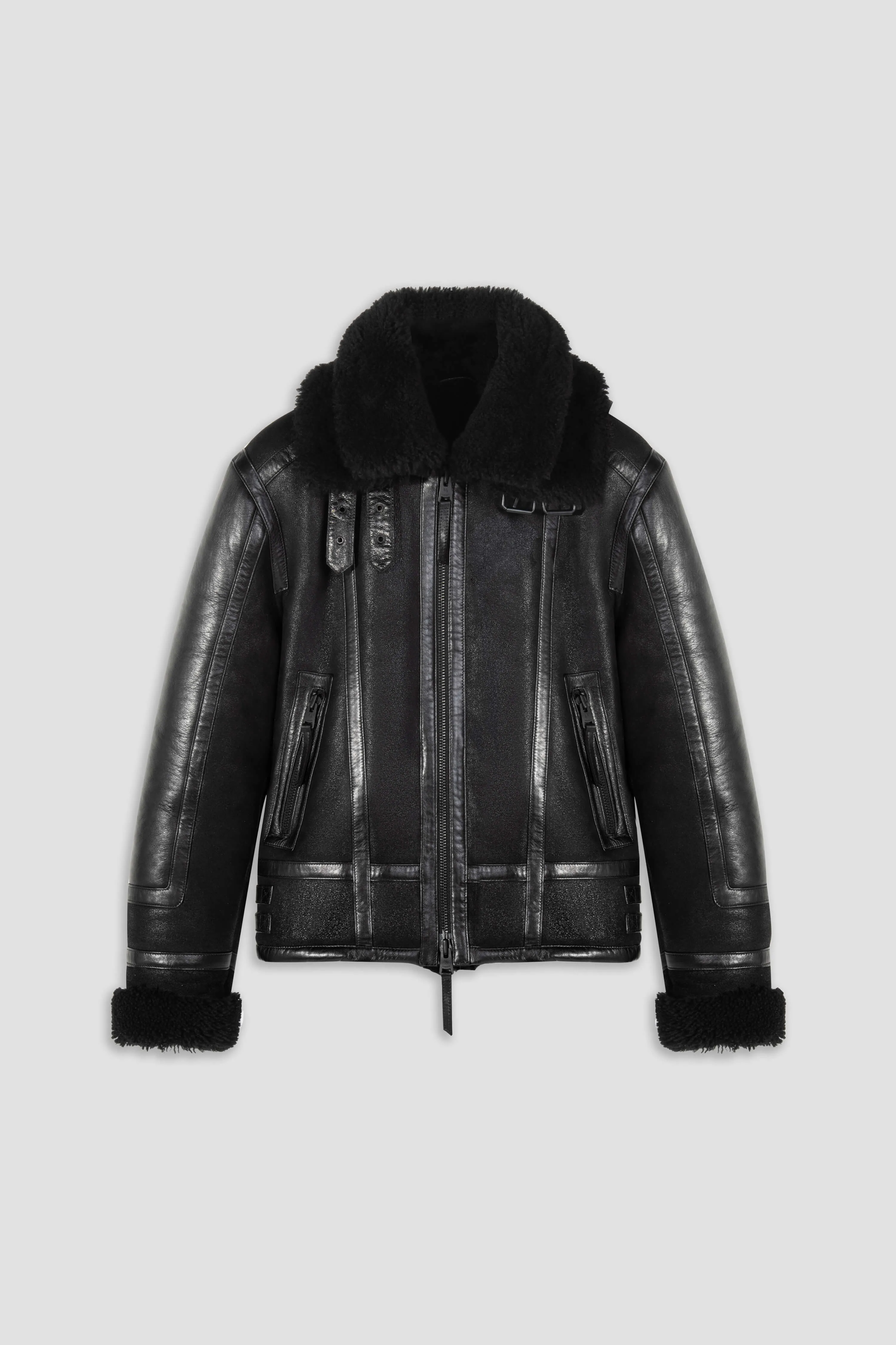 Bronx: Noir Shearling Jacket (Man) sold by Boda Skins