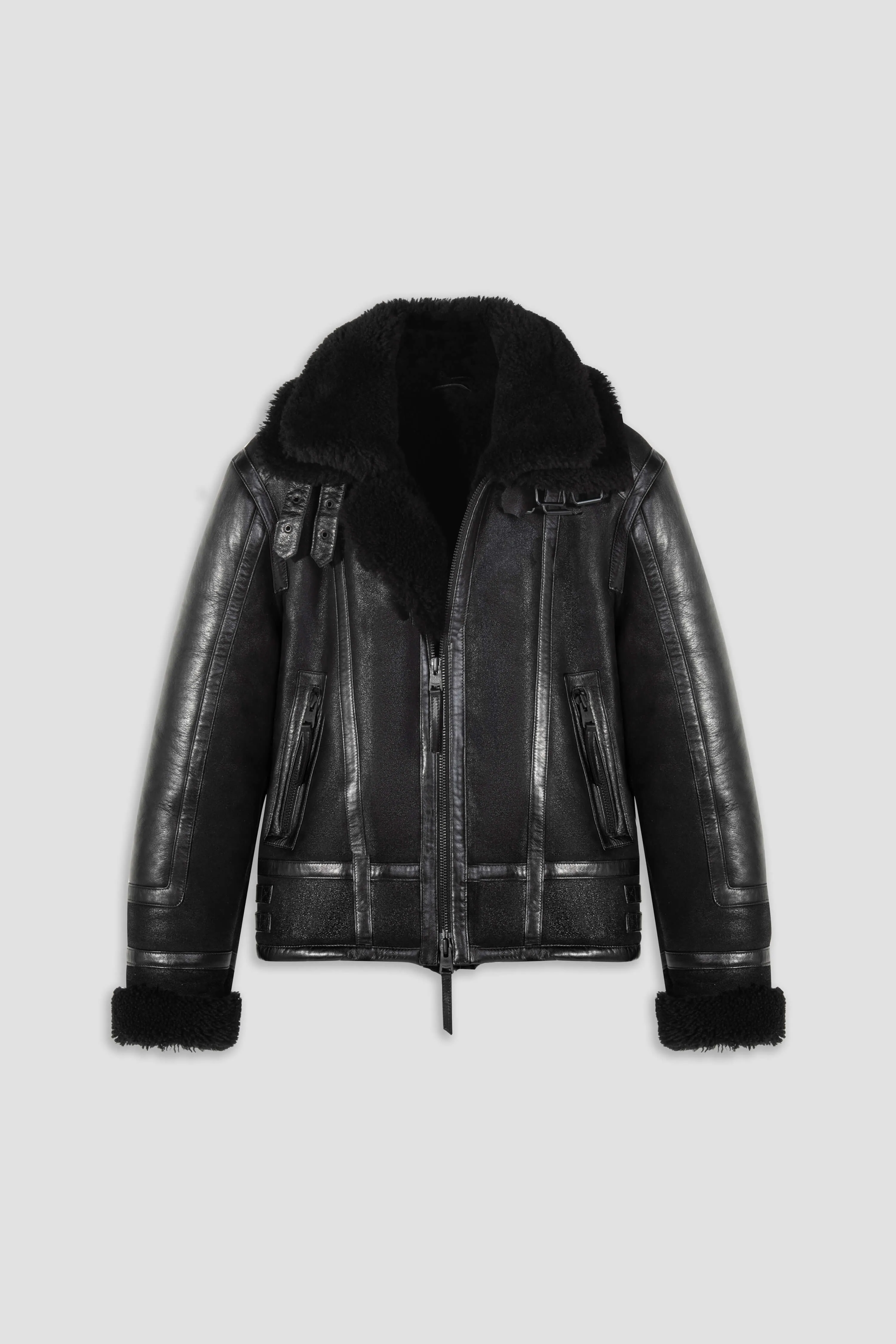 Bronx: Noir Shearling Jacket (Man) sold by Boda Skins product image thumbnail 4