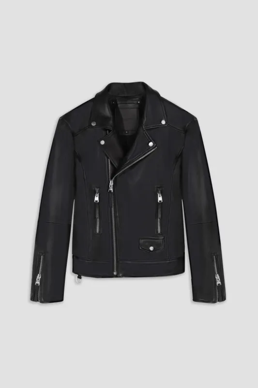 Refined Biker: V Fit Leather Jacket sold by Boda Skins