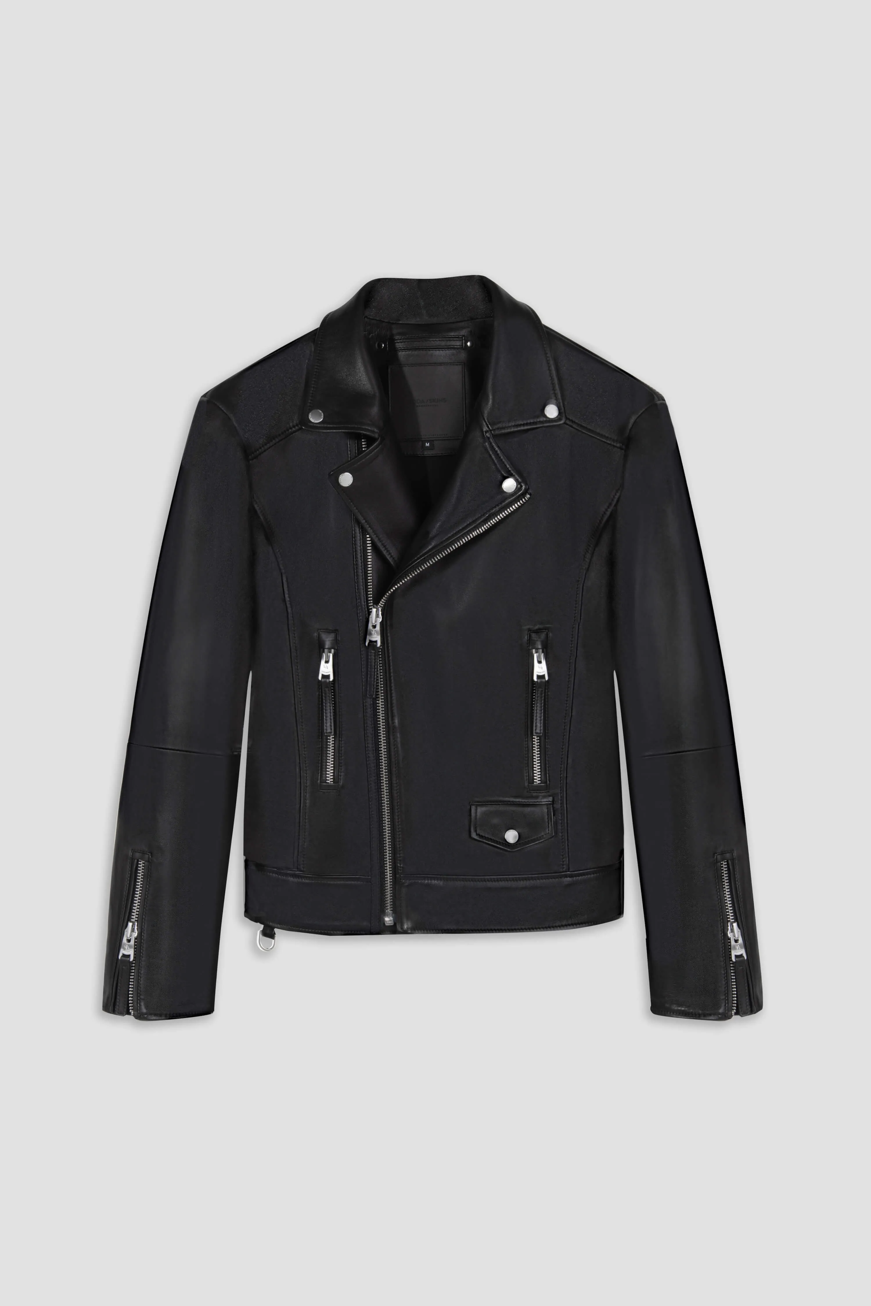 Refined Biker: V Fit Leather Jacket sold by Boda Skins