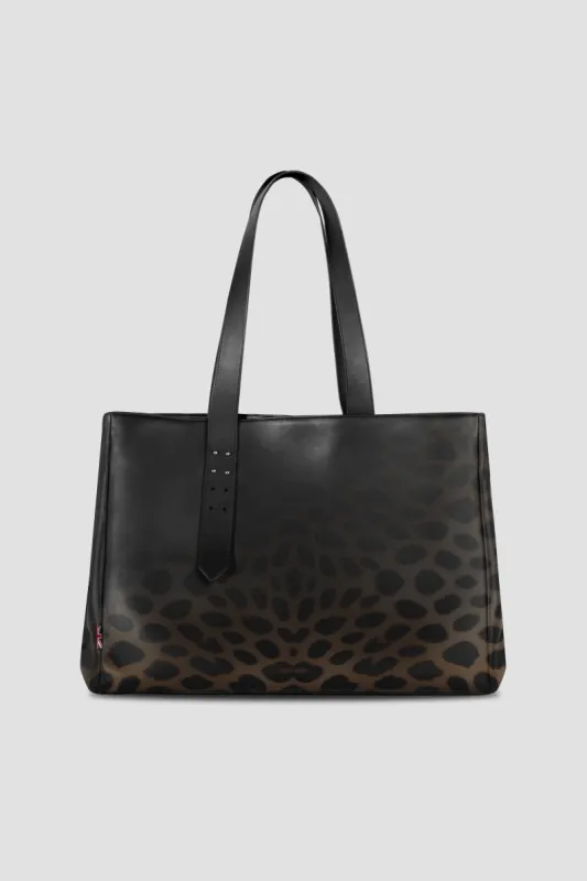 Leather Tote Bag: Faded Leopard sold by Boda Skins