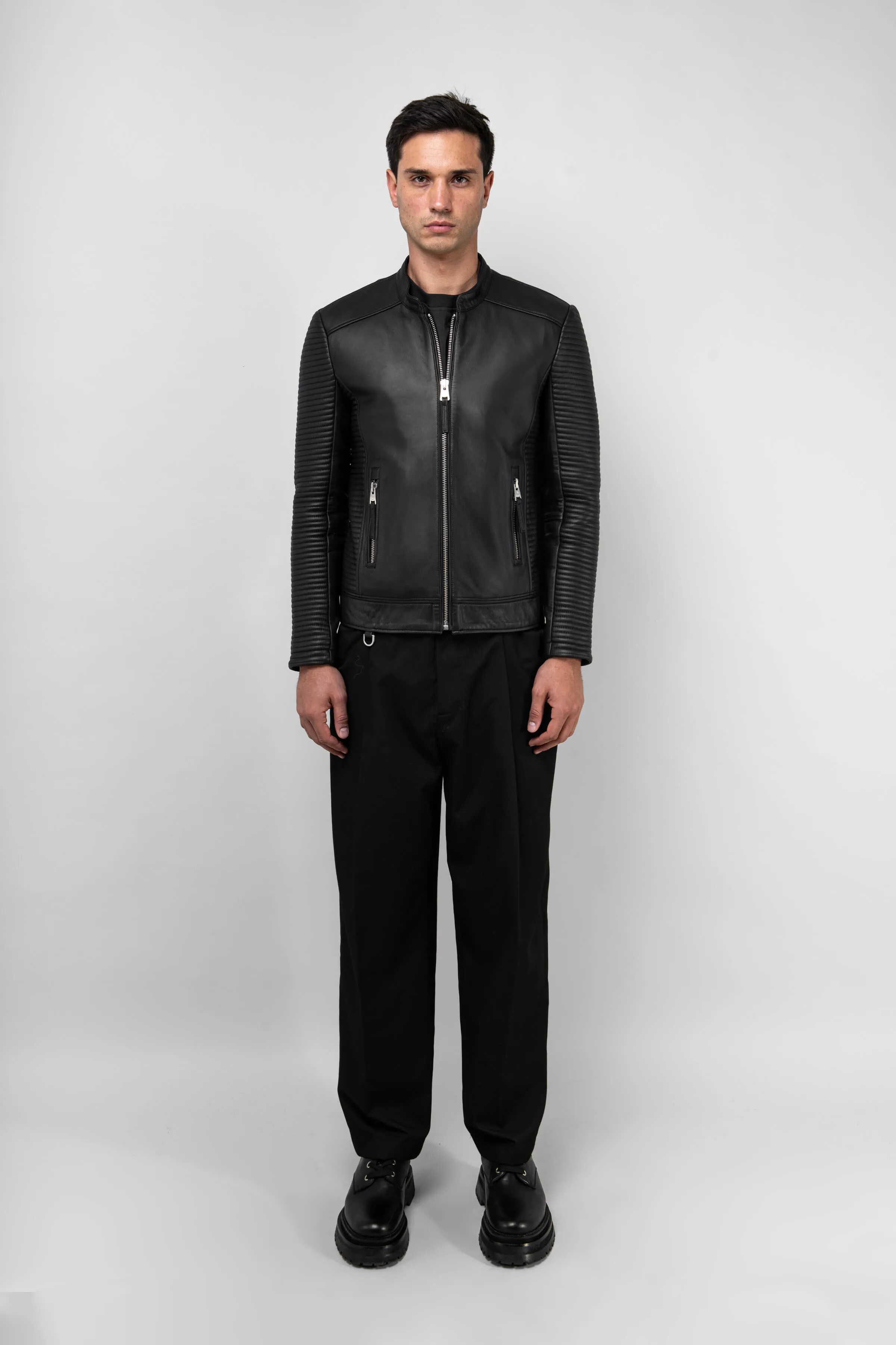 Refined Rider Collarless Leather Jacket (Tall) sold by Boda Skins product image thumbnail 3