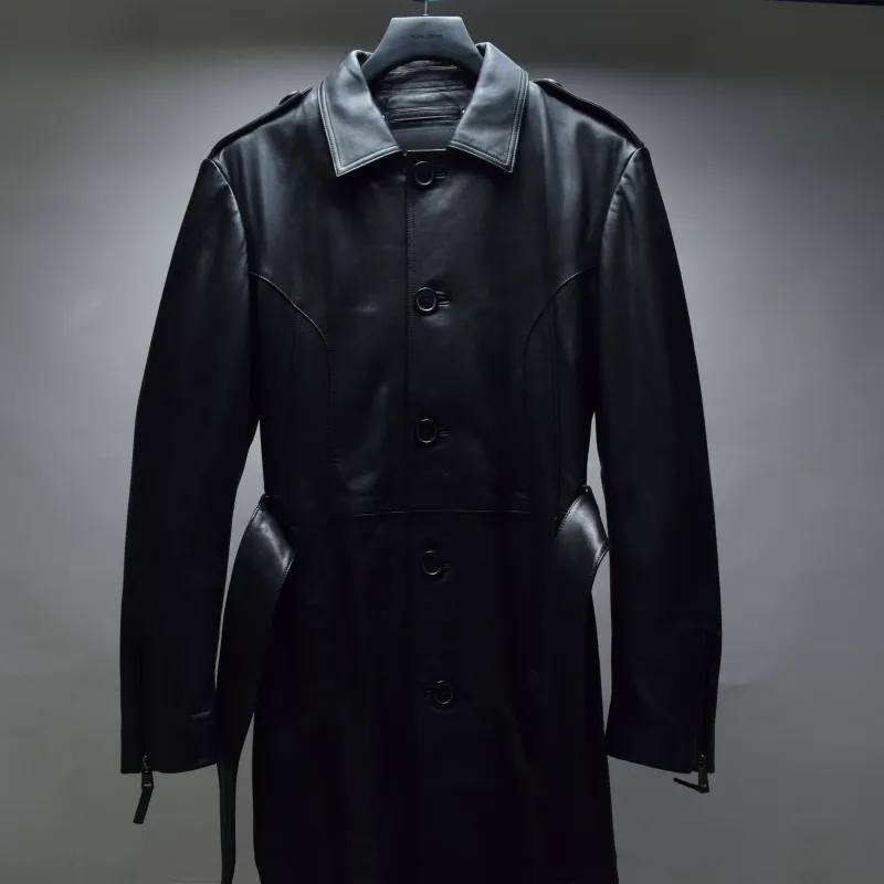 Leather Trench Sample / Mens / M / Excellent sold by Boda Skins