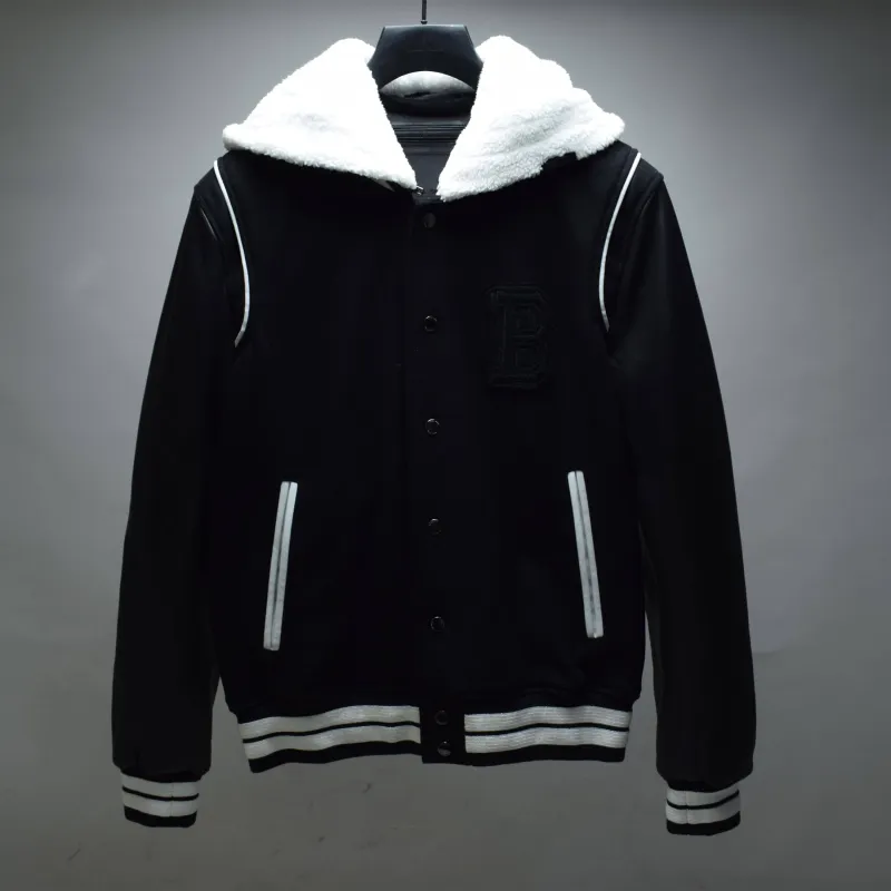 Hooded Shearling Varsity Sample / Mens / M / Good sold by Boda Skins