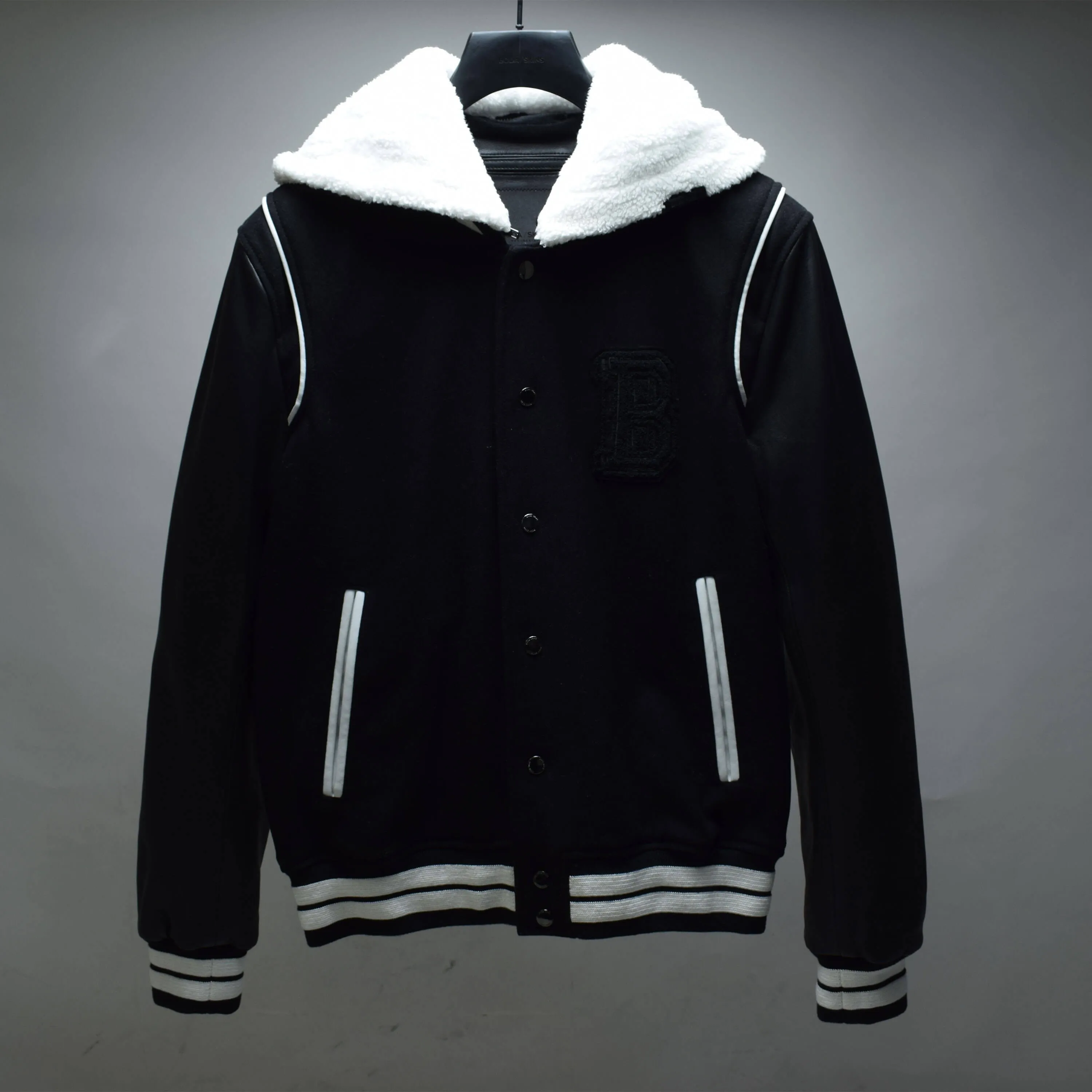 Hooded Shearling Varsity Sample / Mens / M / Good sold by Boda Skins