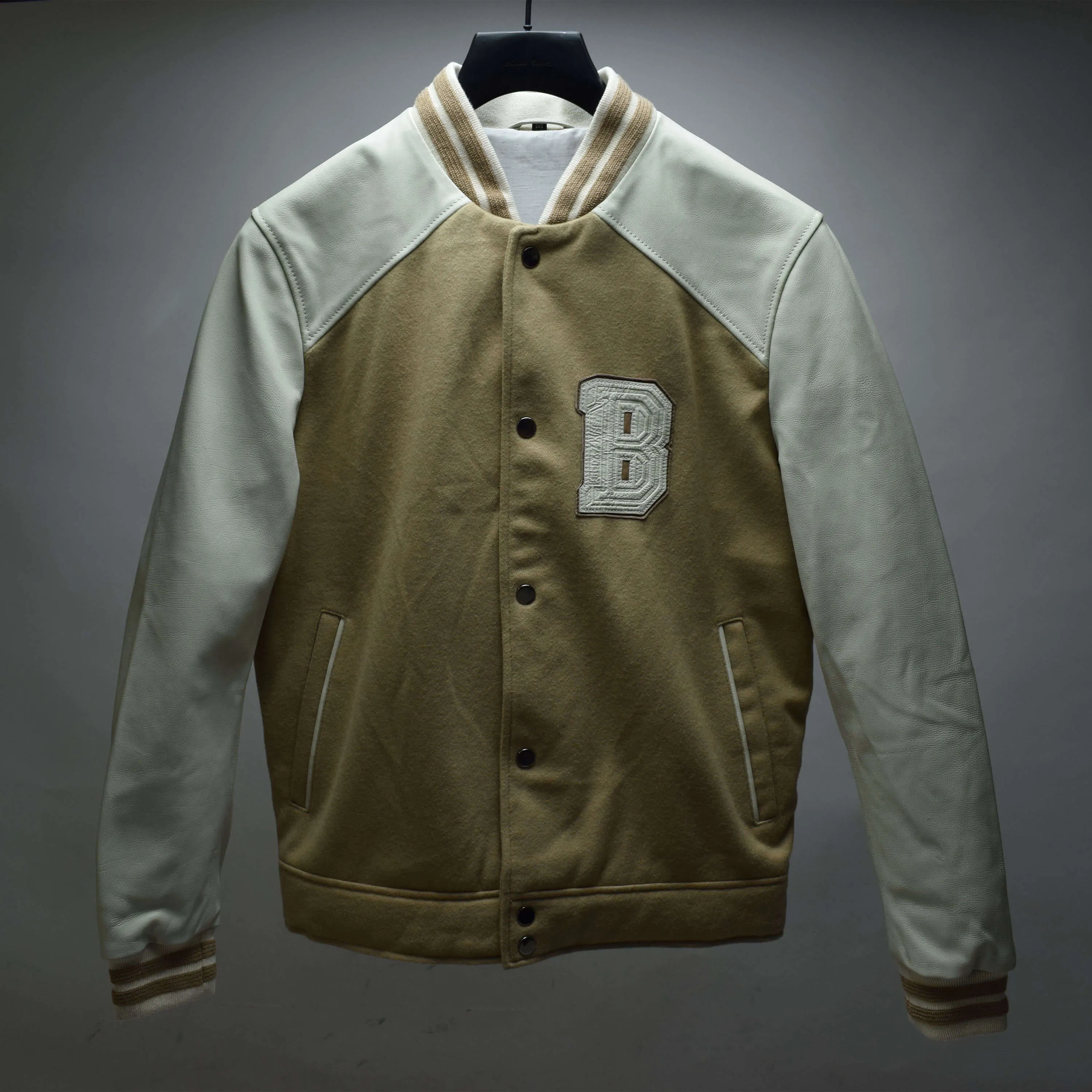 Varsity Beige Sample / Mens / M / Fair sold by Boda Skins