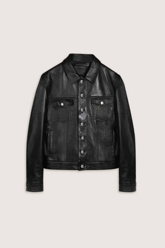 Leather Trucker Jacket Tall sold by Boda Skins