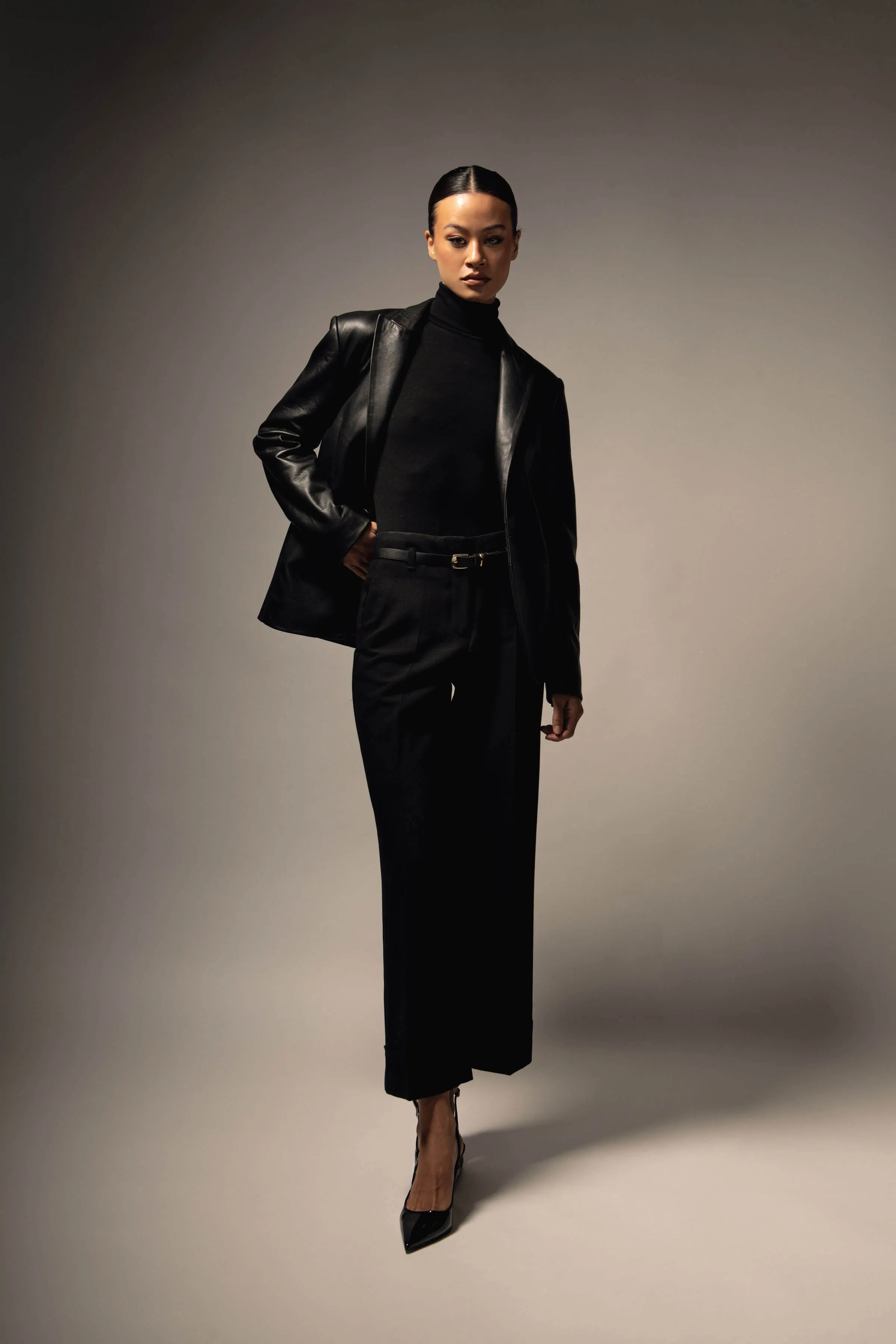 Relaxed Leather Blazer sold by Boda Skins product image thumbnail 3