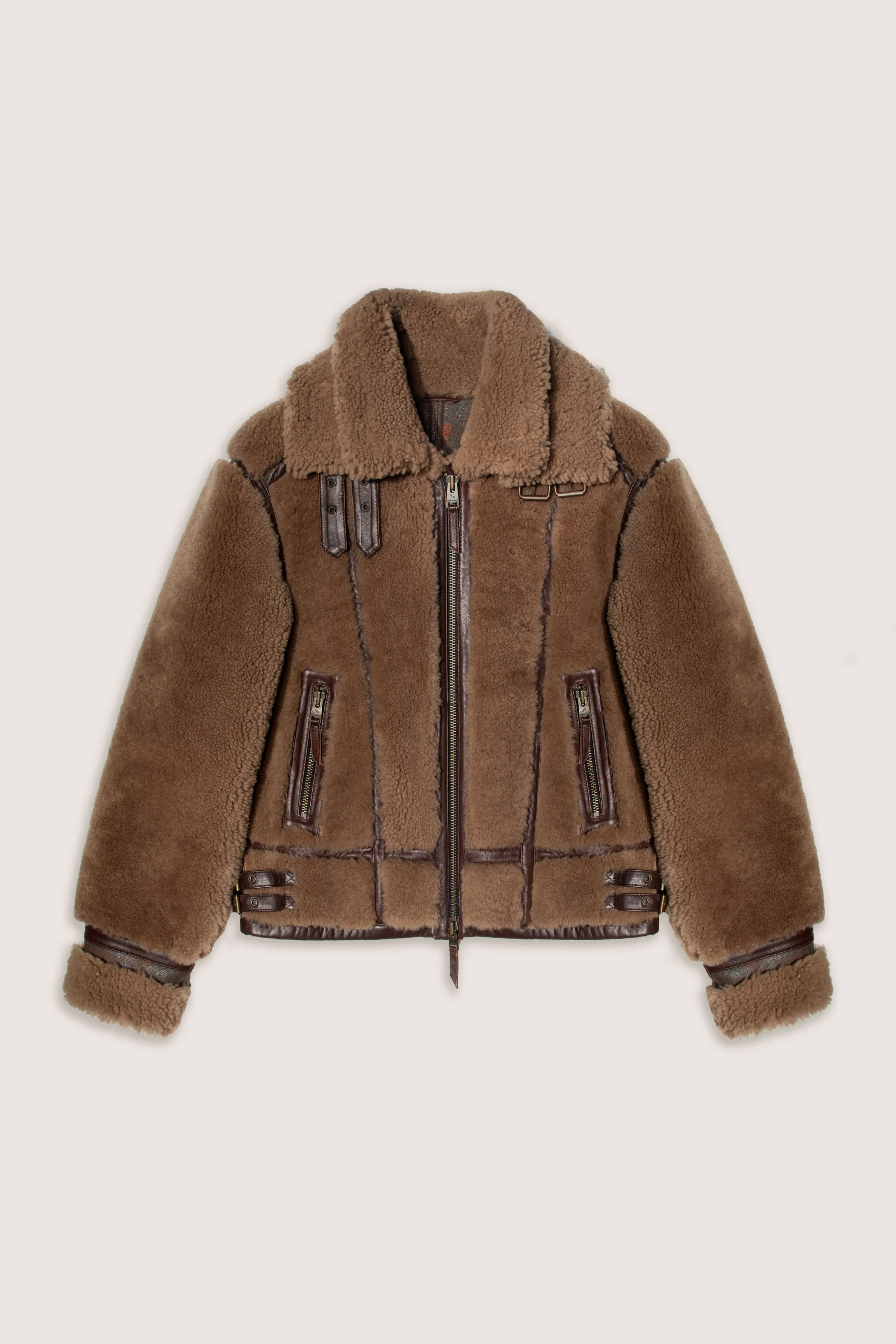Kodiak Brown Shearling Jacket (Woman) sold by Boda Skins product image thumbnail 2