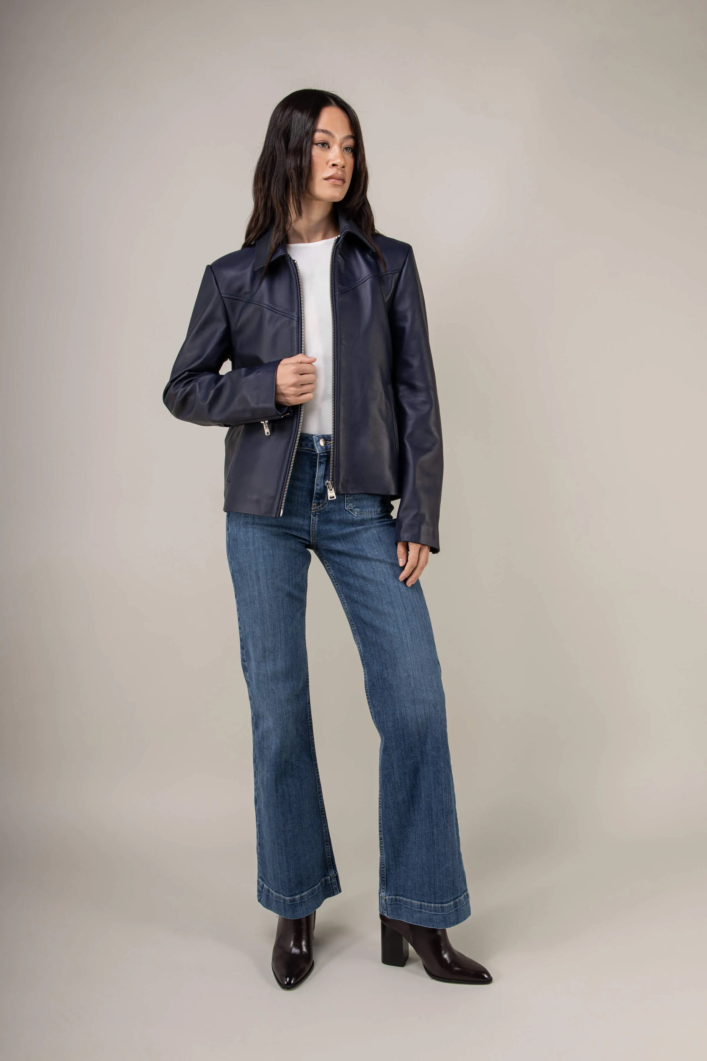 Hendrix: Royal Navy Leather Jacket (Woman) sold by Boda Skins product image thumbnail 5