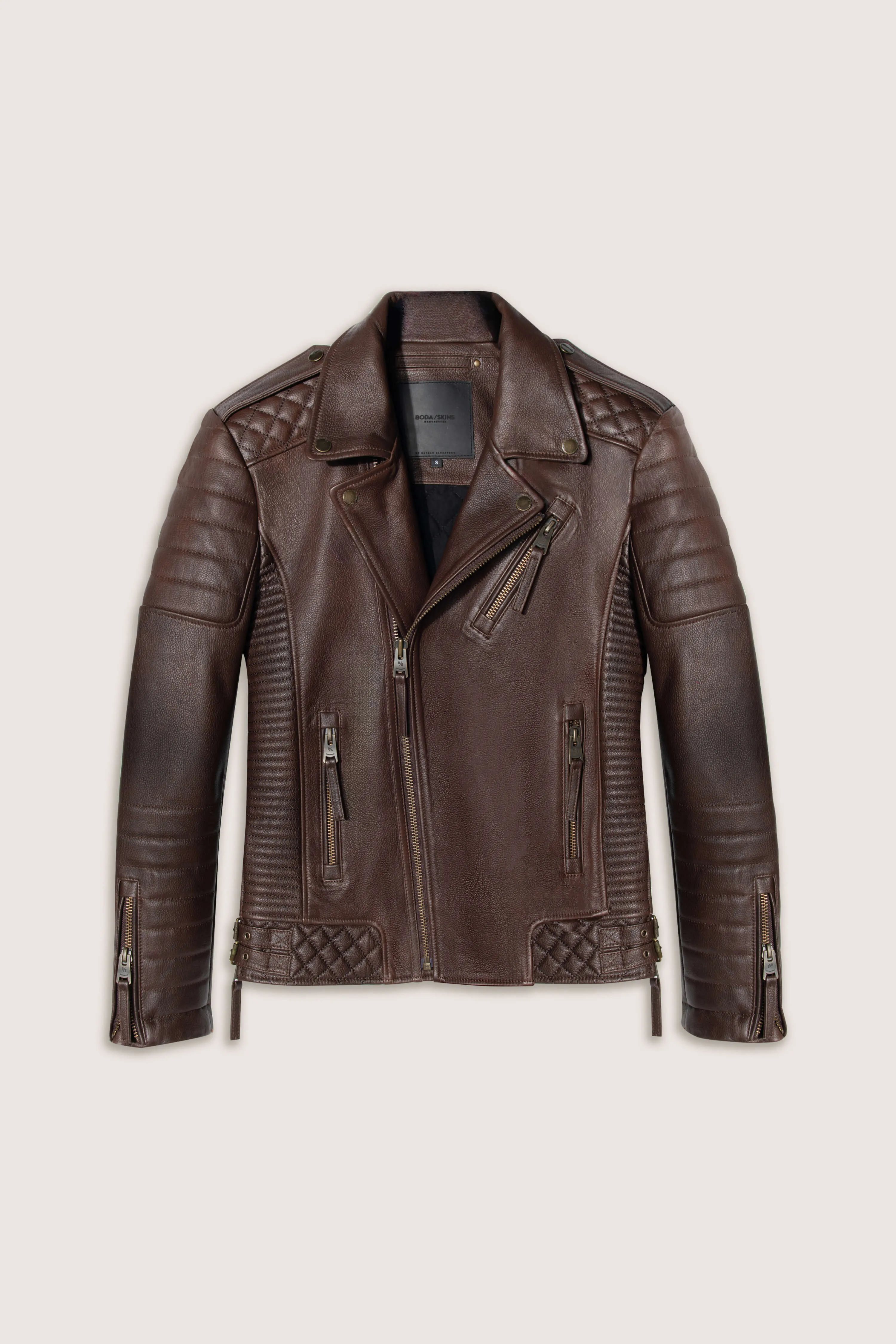 Kay Michaels 3.0: Vintage Brown Leather Jacket (Man) sold by Boda Skins product image thumbnail 2