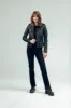 Kay Michaels 2.0 Gun Metal Hardware Tall Leather Jacket (Woman) sold by Boda Skins