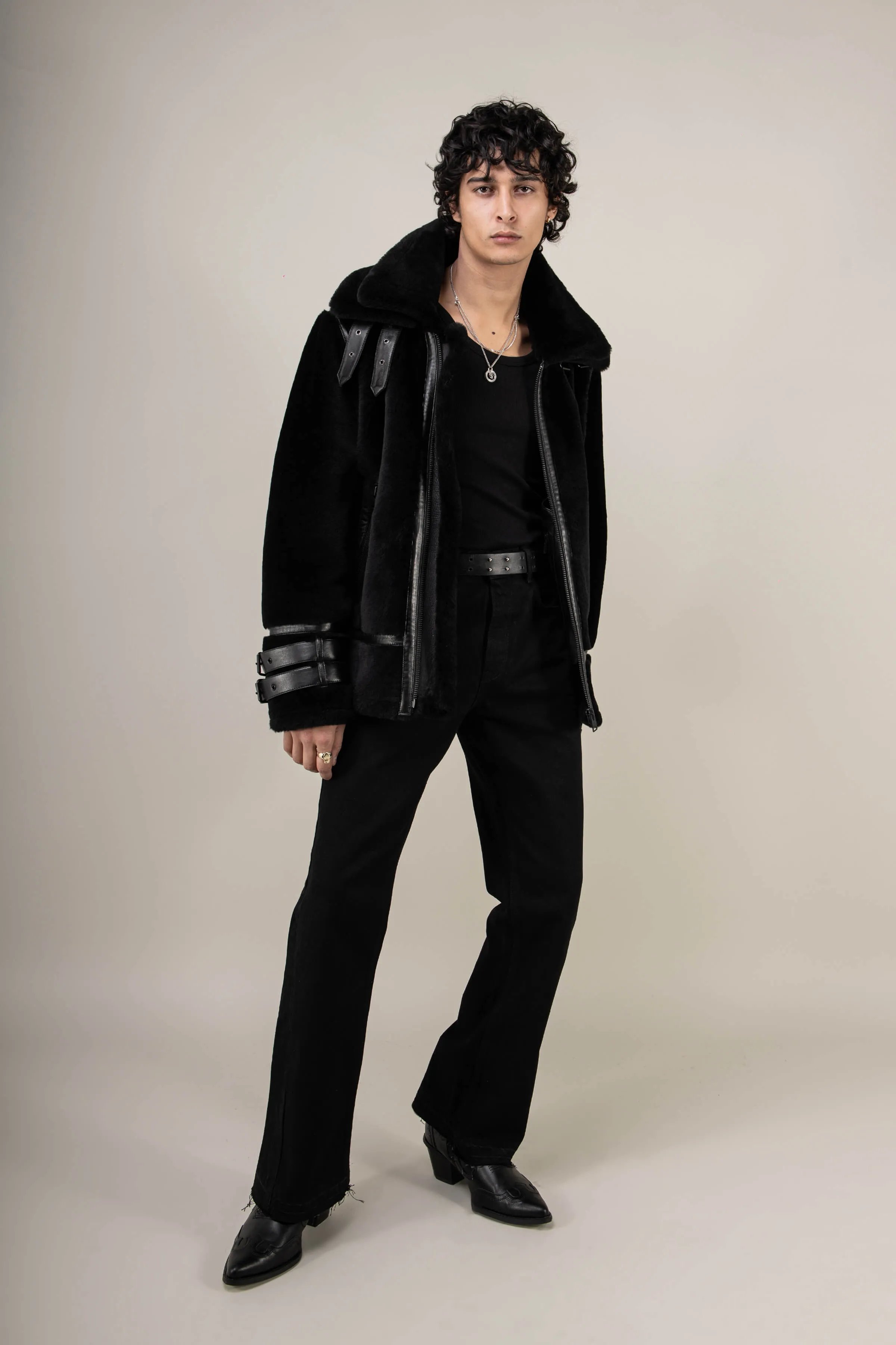 Polar 3.0: Noir Shearling Jacket (Man) sold by Boda Skins product image thumbnail 3