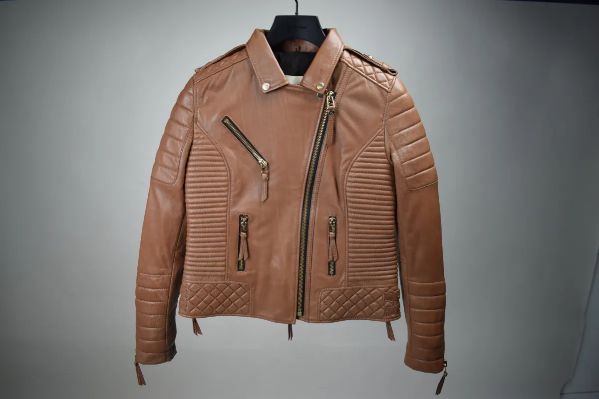 SF120 KAY MICHAELS 2.0: RETRO BROWN GOLD HARDWARE (WOMEN'S) sold by Boda Skins