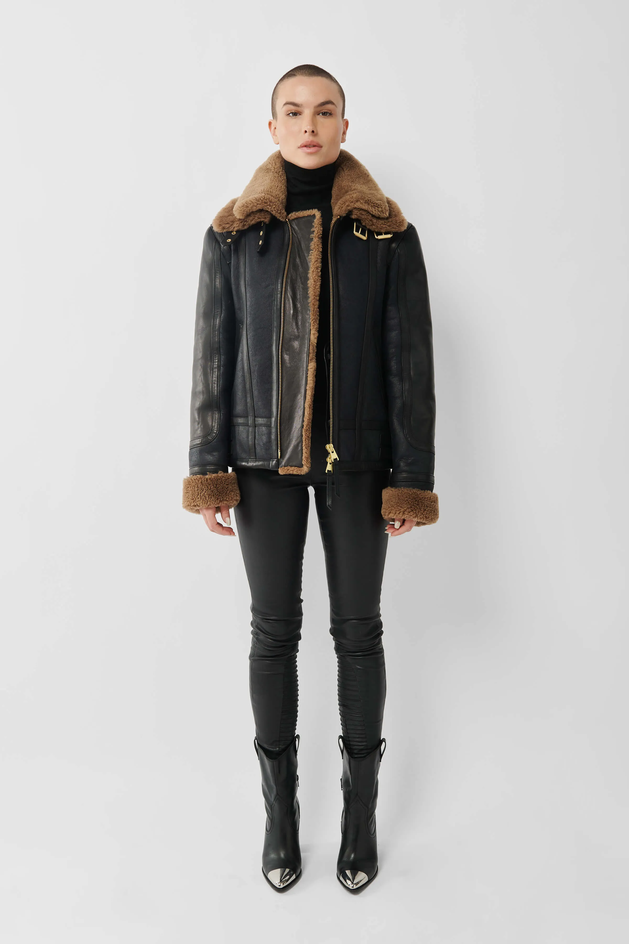 Bronx Shearling Jacket (Woman) sold by Boda Skins product image thumbnail 4