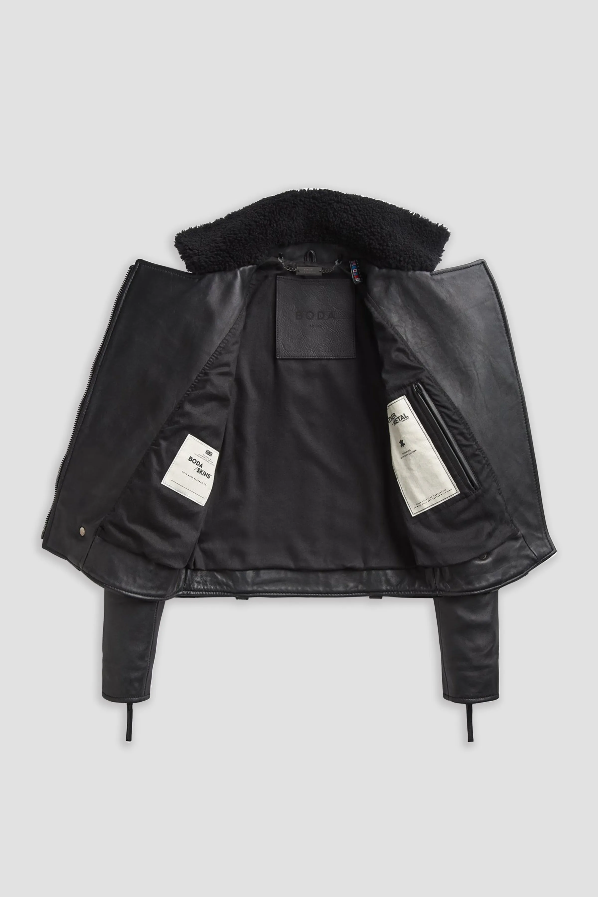 Premium Classic Biker: Winter Shearling Jacket sold by Boda Skins product image thumbnail 3