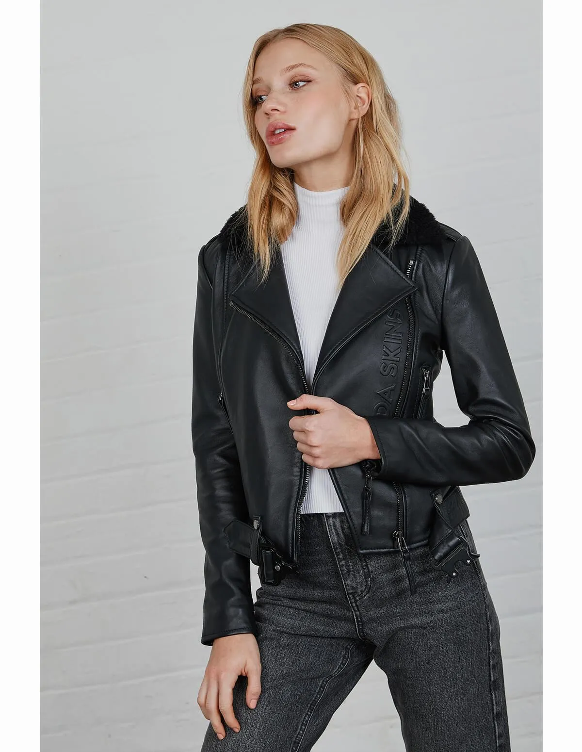 Premium Classic Biker: Winter Shearling Jacket sold by Boda Skins product image thumbnail 4