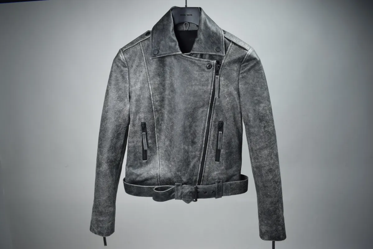 Biker: Grey / Womens / S / Excellent sold by Boda Skins