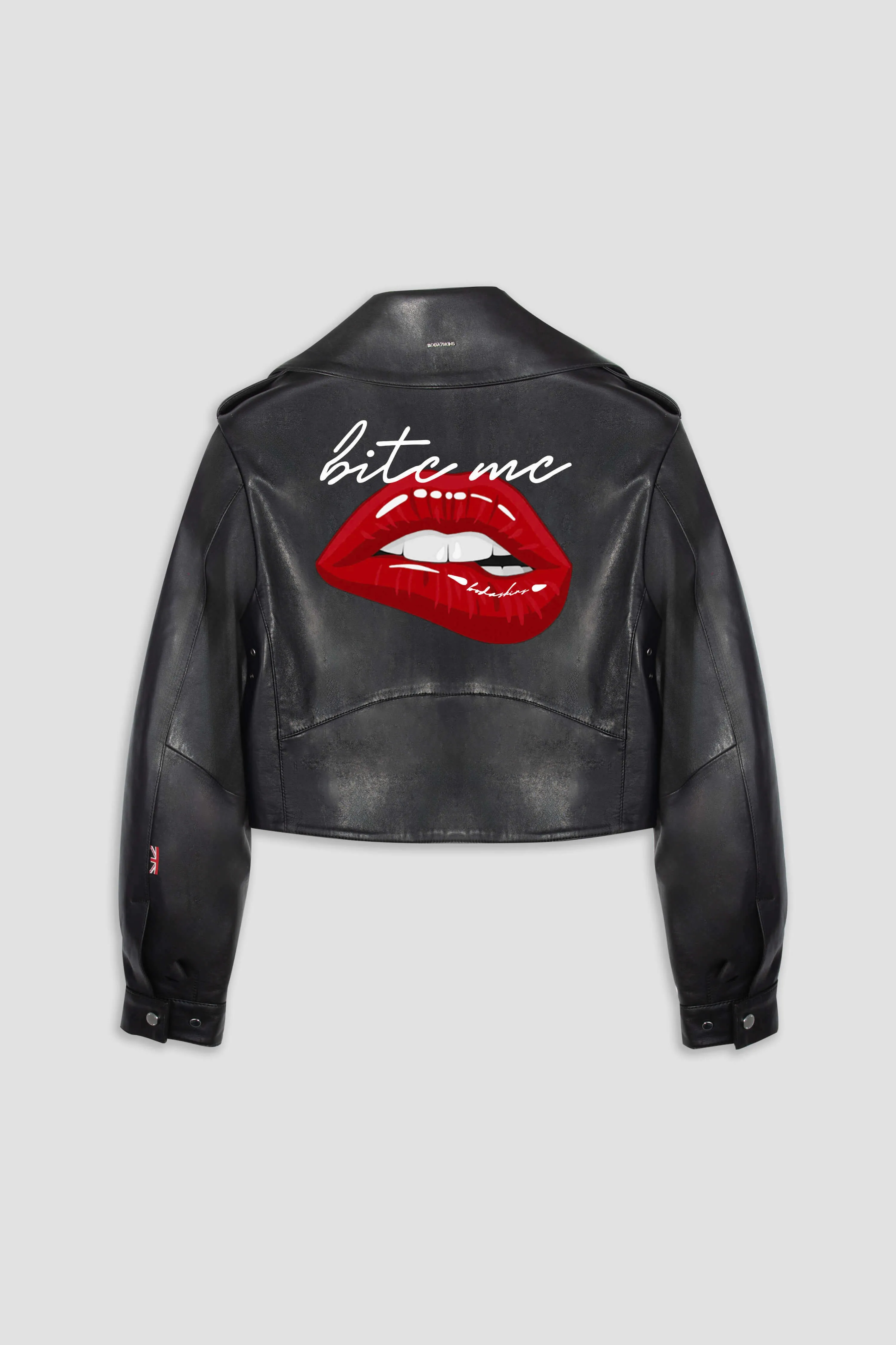 Cropped Blouson Black: Bite Me sold by Boda Skins