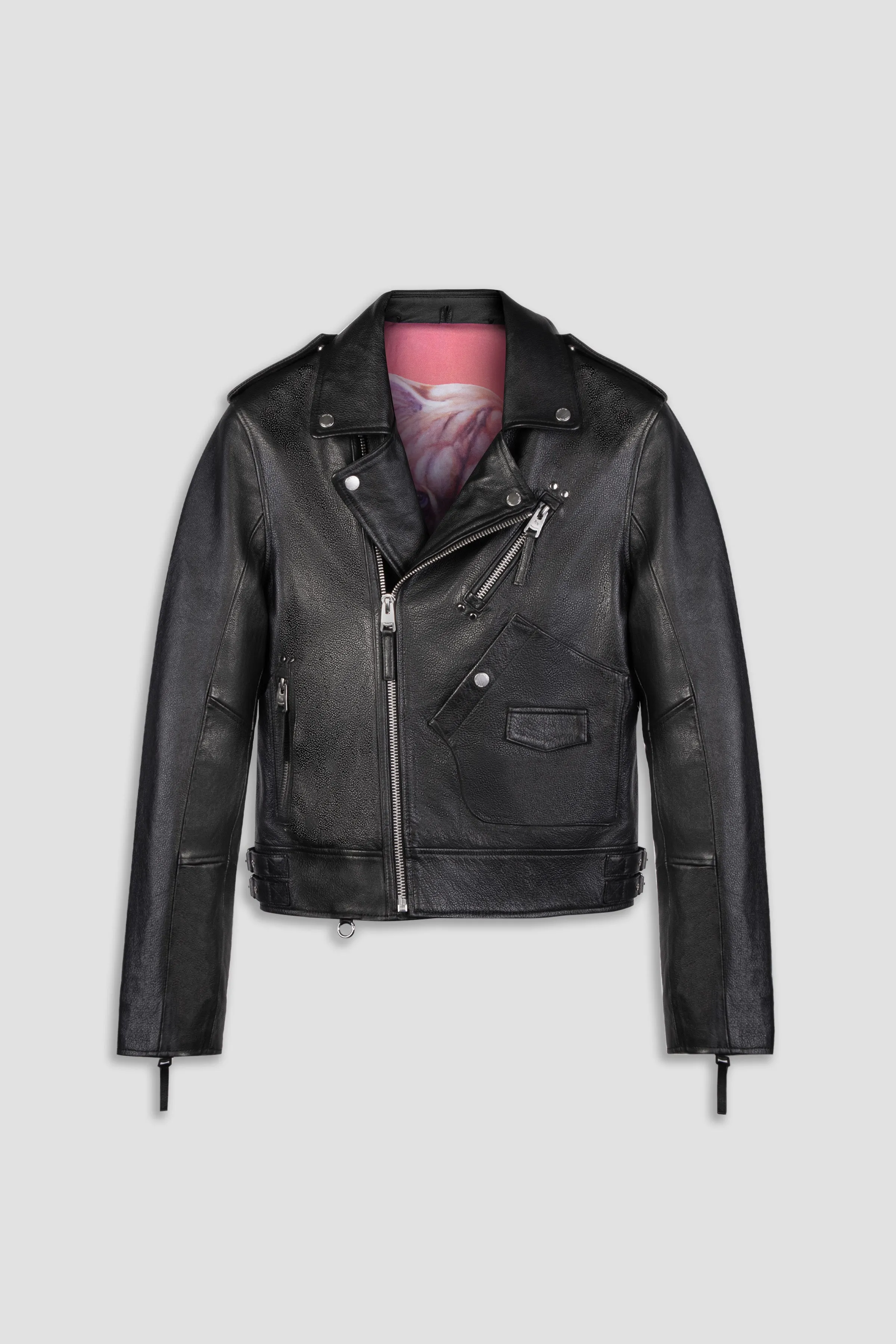 Biker: Aspen Leather Jacket Tall (Man) sold by Boda Skins
