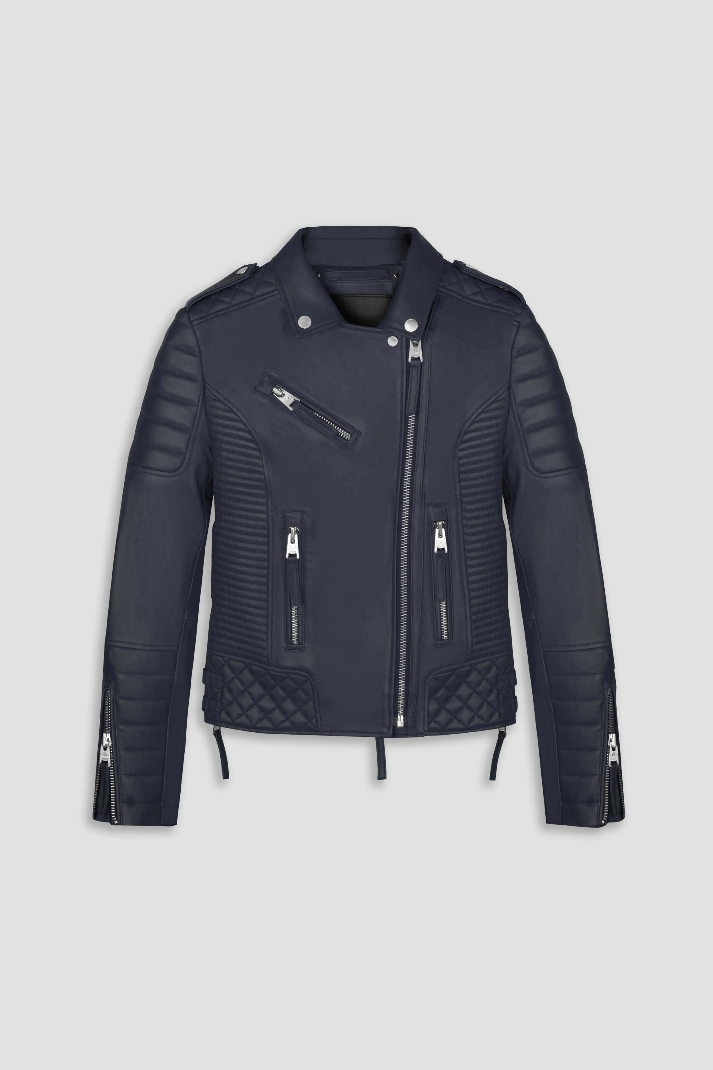 Kay Michaels 3.0: Royal Navy Leather Jacket (Woman) sold by Boda Skins product image thumbnail 3