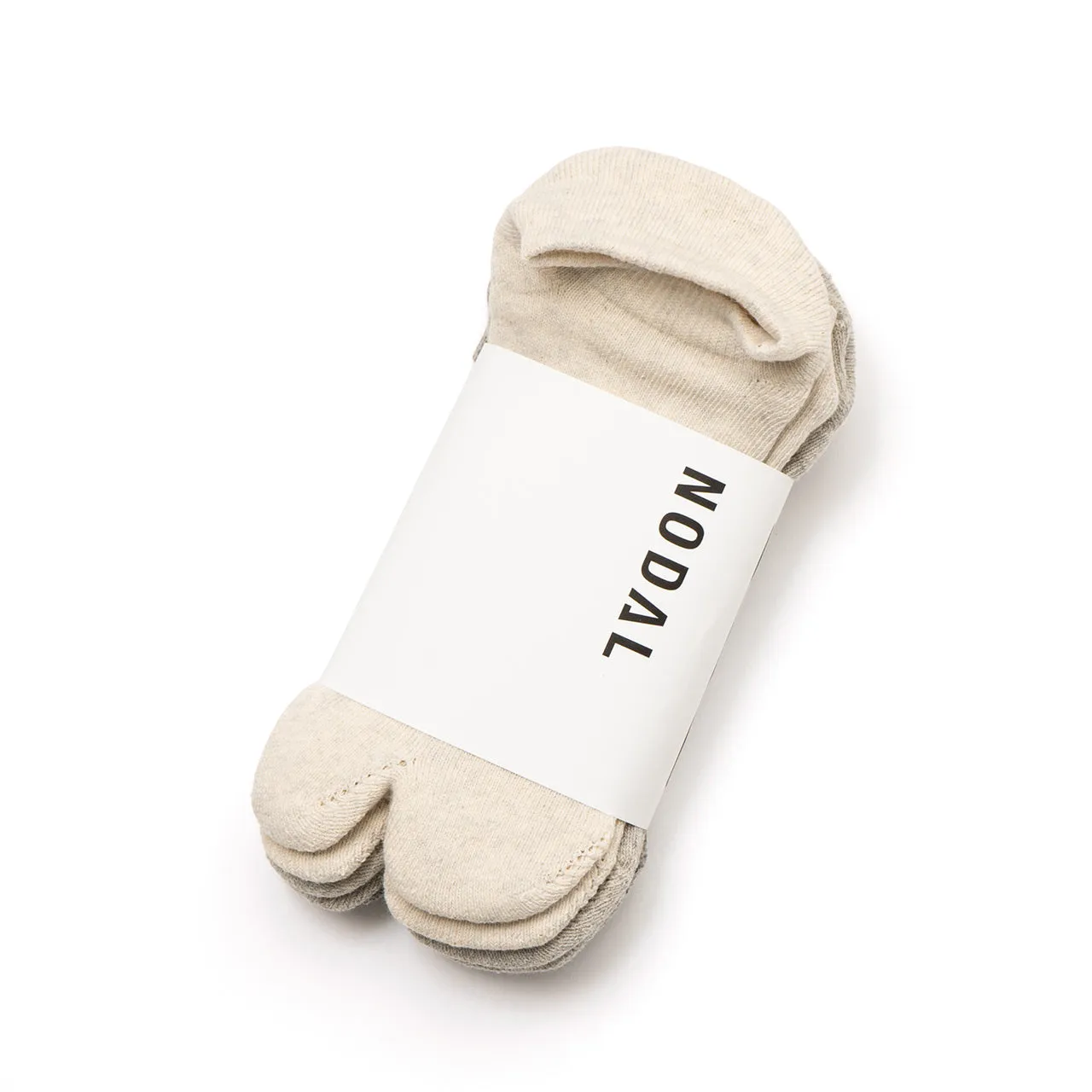 NODAL Raffy Cotton Tabi Ankle Sock 3-Pack - Oatmeal & Grey | Japan-Made sold by Arvin Goods product image thumbnail 5