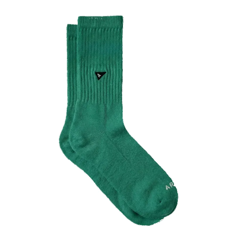 Arvin Goods Forest Green Recycled Cotton Crew Sock made by Arvin Goods