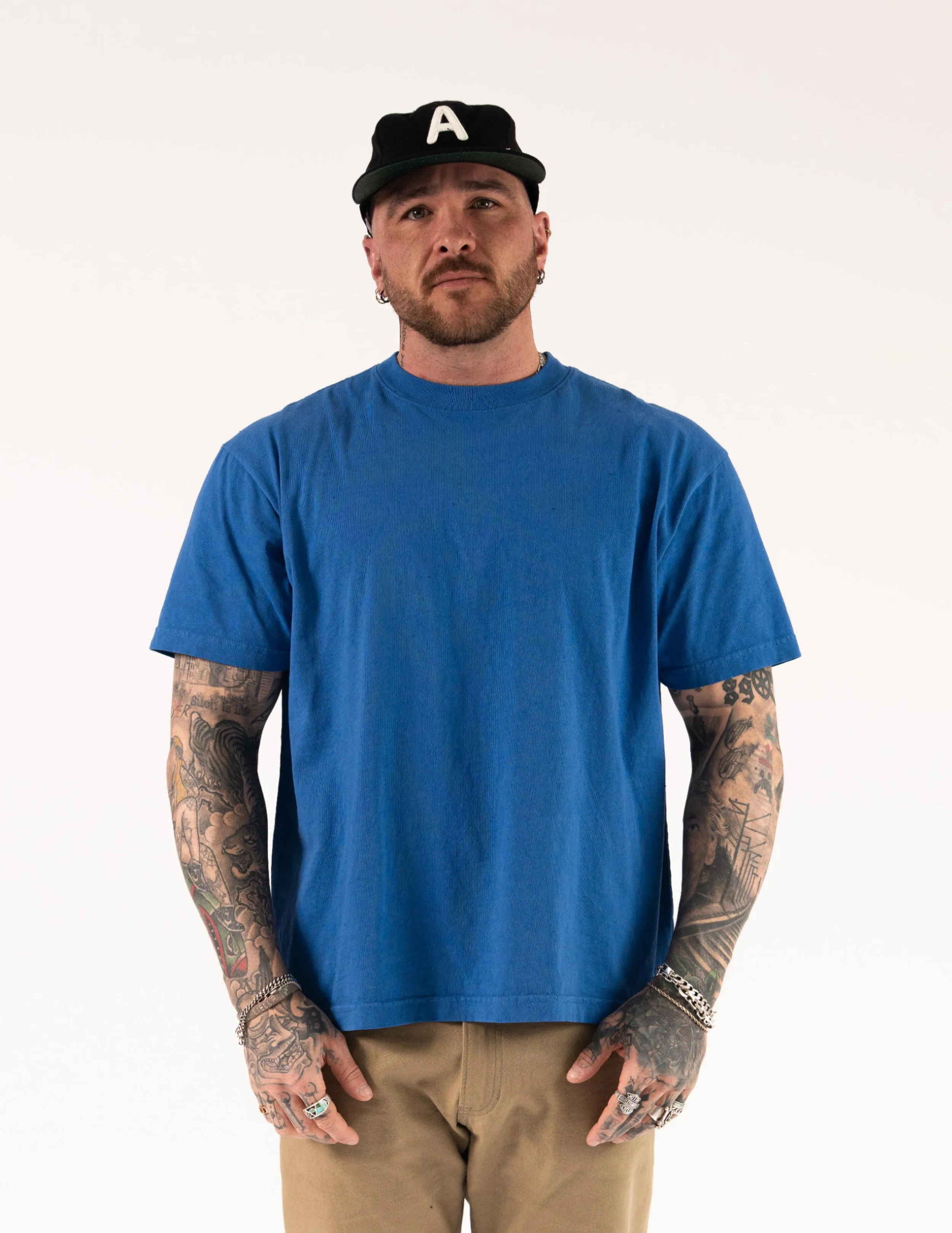 Arvin Goods Classic T-Shirt Royal Blue | Made in USA sold by Arvin Goods product image thumbnail 2