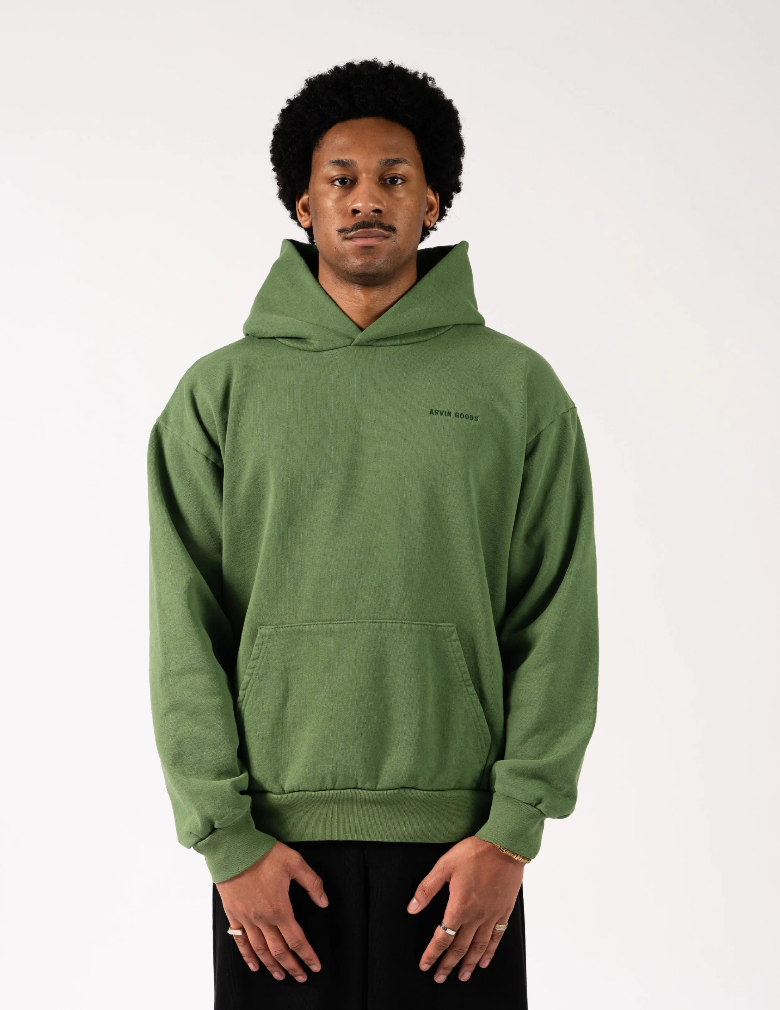 Arvin Goods Classic Hoodie Forest Green | Made in USA sold by Arvin Goods product image thumbnail 2
