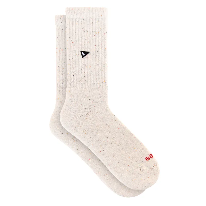 Crew Sock - Natrual Bot made by Arvin Goods