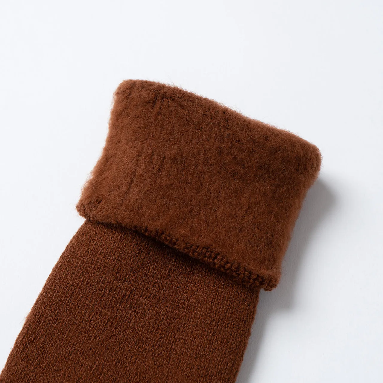 NODAL Brushed Pile Tabi Sock – Coffee | Made in Japan sold by Arvin Goods product image thumbnail 3