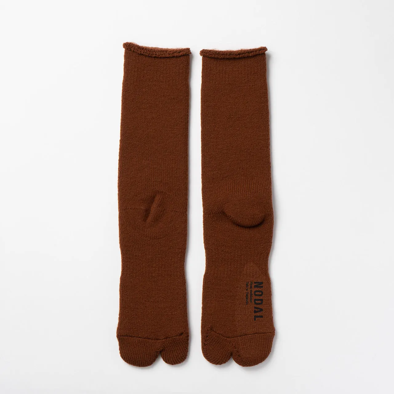 NODAL Brushed Pile Tabi Sock – Coffee | Made in Japan sold by Arvin Goods product image thumbnail 2